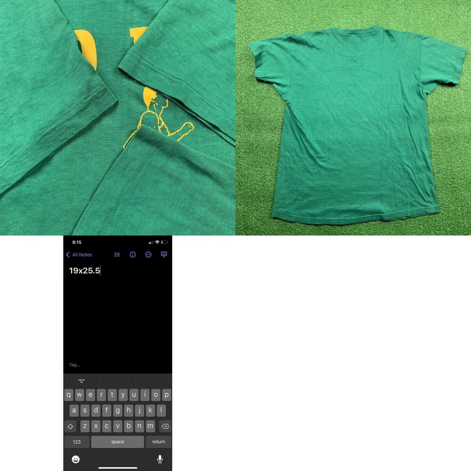 Nike VINTAGE Nike T Shirt Unisex 70s 70s Graphic Tee Green Cotton Logo USA Geisha Rap Hike Prefontaine OG Rare Stadium Size US L / EU 52-54 / 3 - 8 Thumbnail