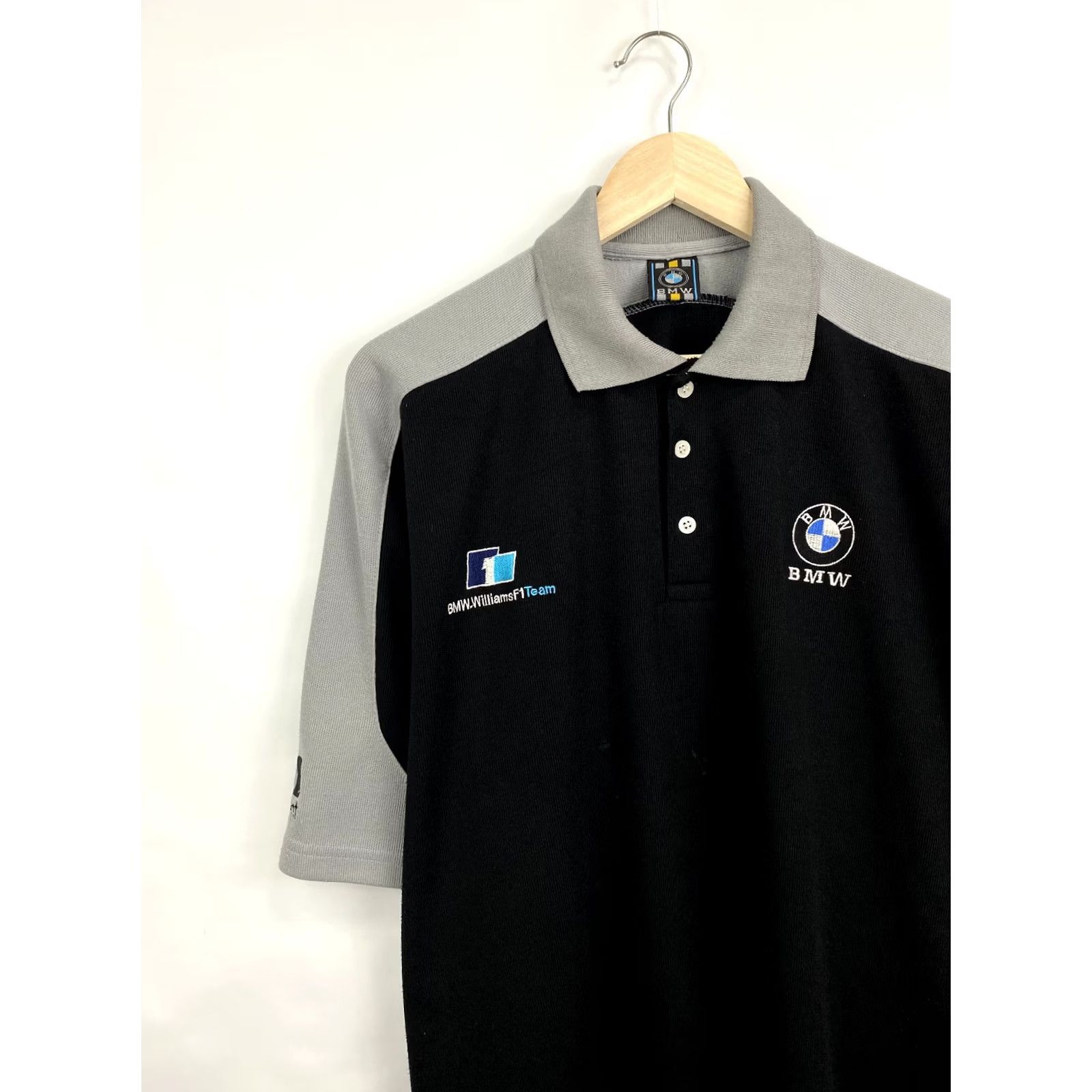 BMW VINTAGE BMW Williams F1 Team Racing Graphic polo T-Shirt XL Black 90s Mens Size US XL / EU 56 / 4 - 3 Thumbnail
