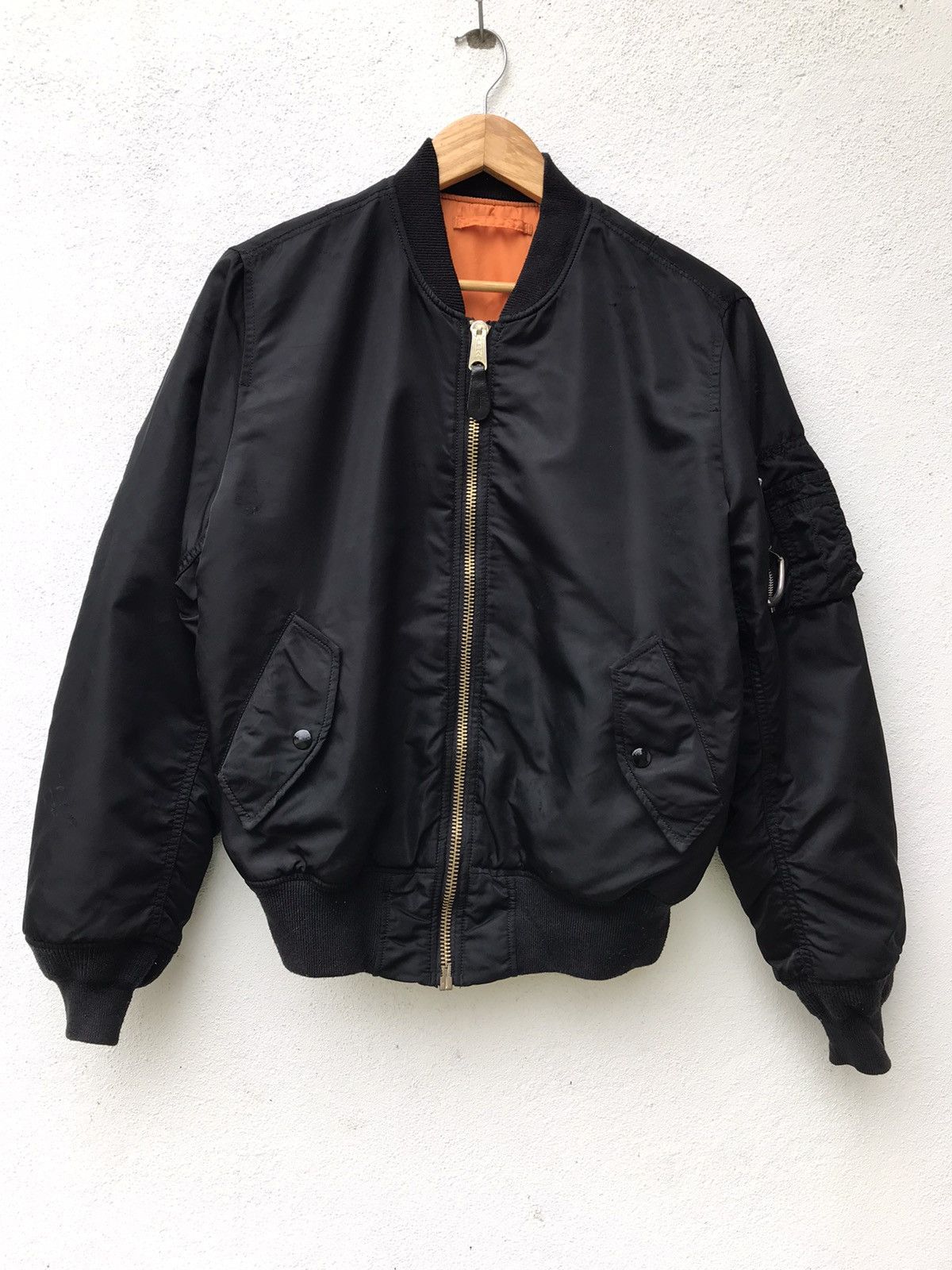 Alpha Industries × Vintage Vintage Alpha Industries Riversible Bomber Jacket Japanese Size US S / EU 44-46 / 1 - 3 Thumbnail