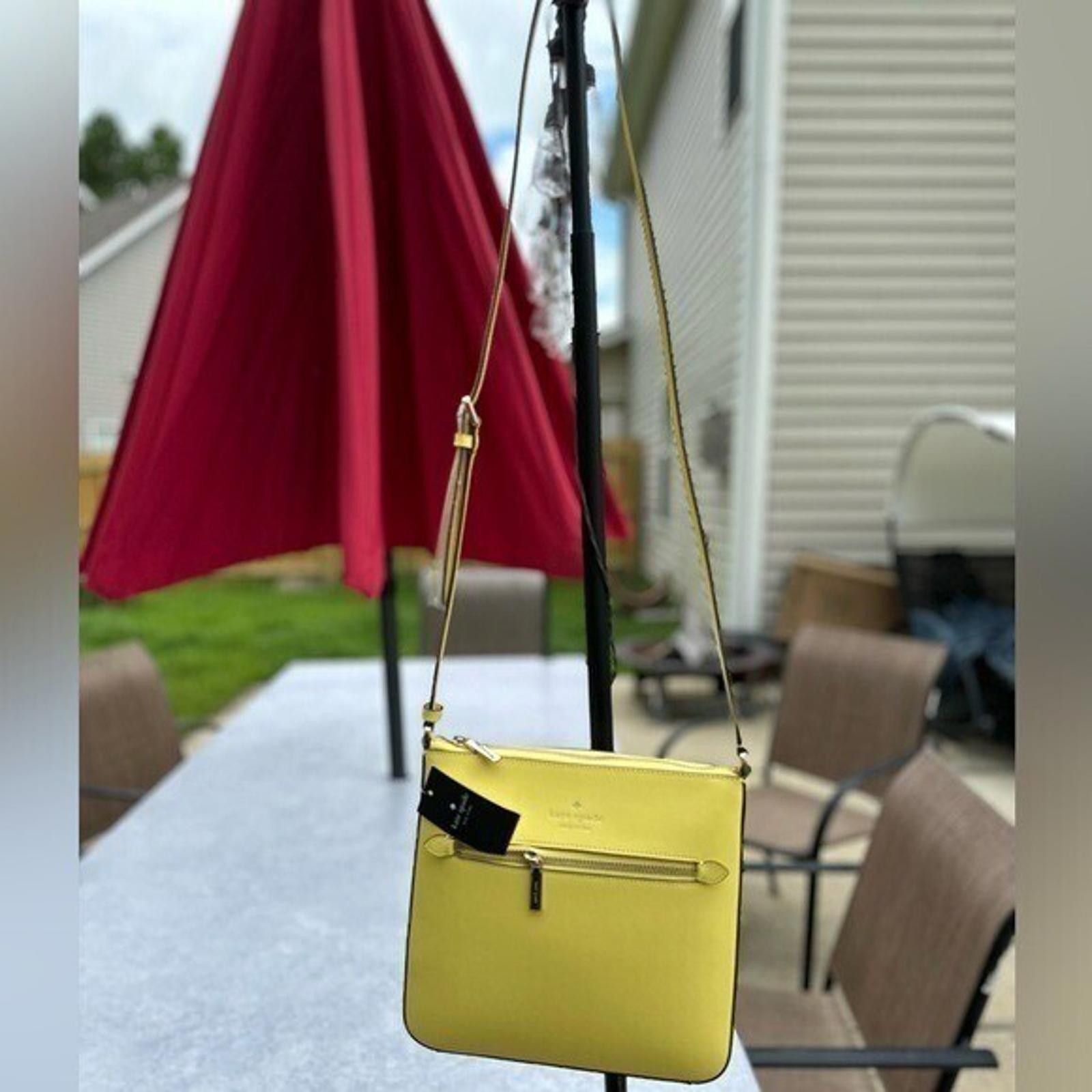 Other Kate Spade Sadie North South Crossbody Leather Yellow Size ONE SIZE - 2 Thumbnail