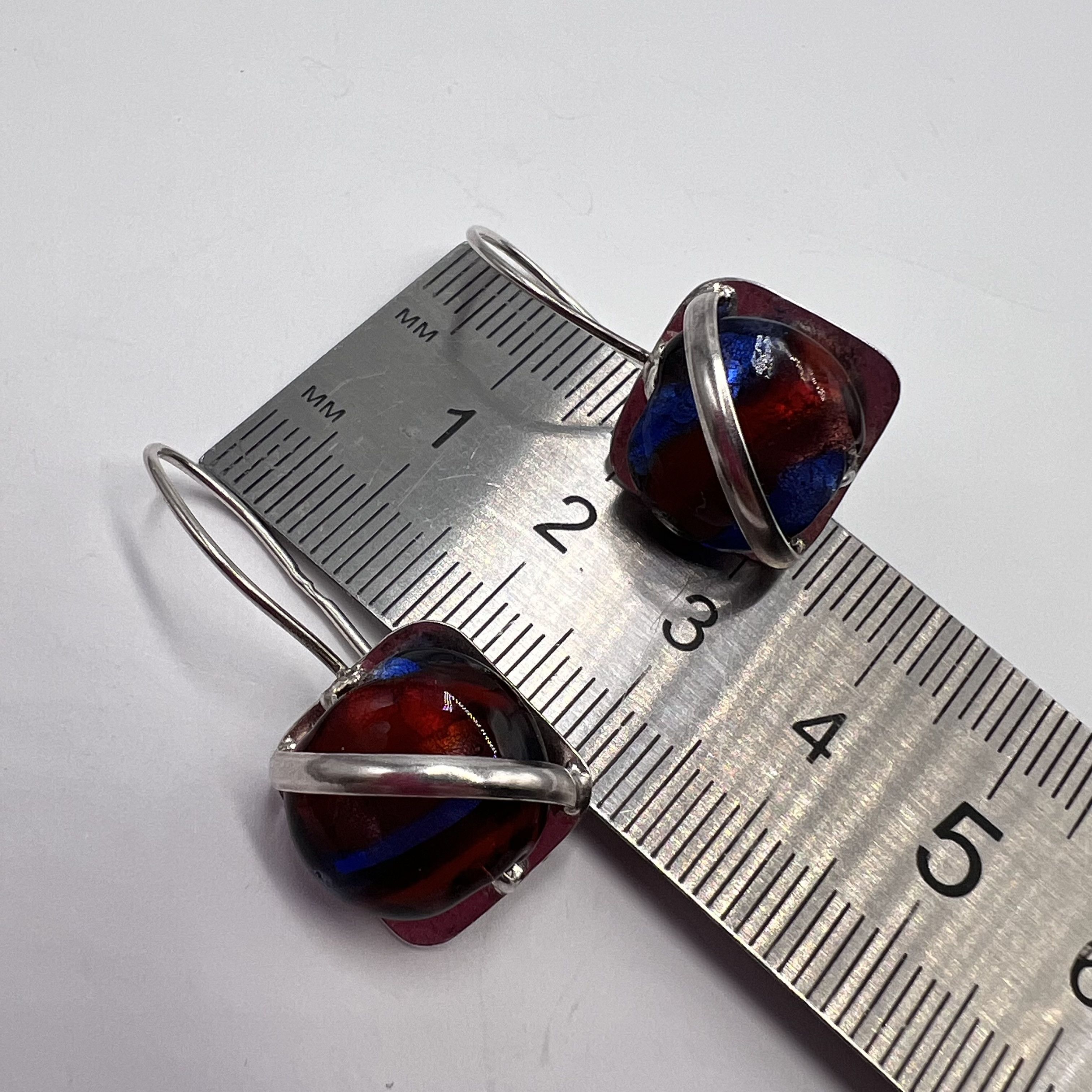 Sterling Silver Vintage Pair Of Stud Earrings Silver 925 Jewelry 6.62gr Size ONE SIZE - 9 Thumbnail