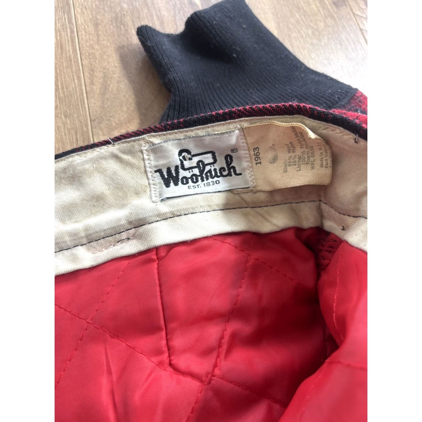 Vintage VINTAGE Woolrich MACKINAW Jacket Pant Suit Wool Buffalo Plaid Hunting Outfit Large Red Woolen Mills Mens Size 42R - 7 Thumbnail
