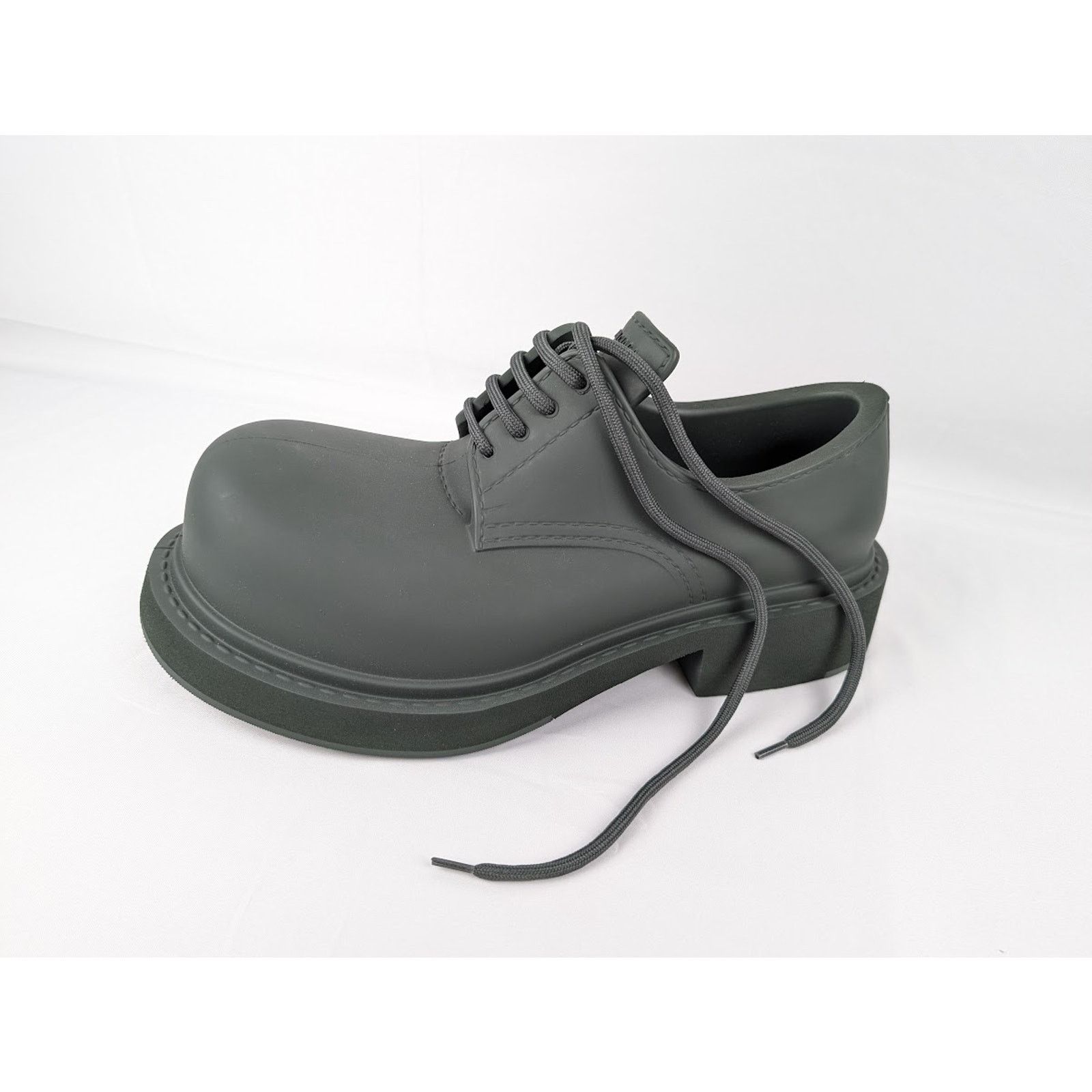 Balenciaga o1rshd1 Full Eva Steroid Derby in Dark Khaki Size US 7 / EU 40 - 4 Thumbnail