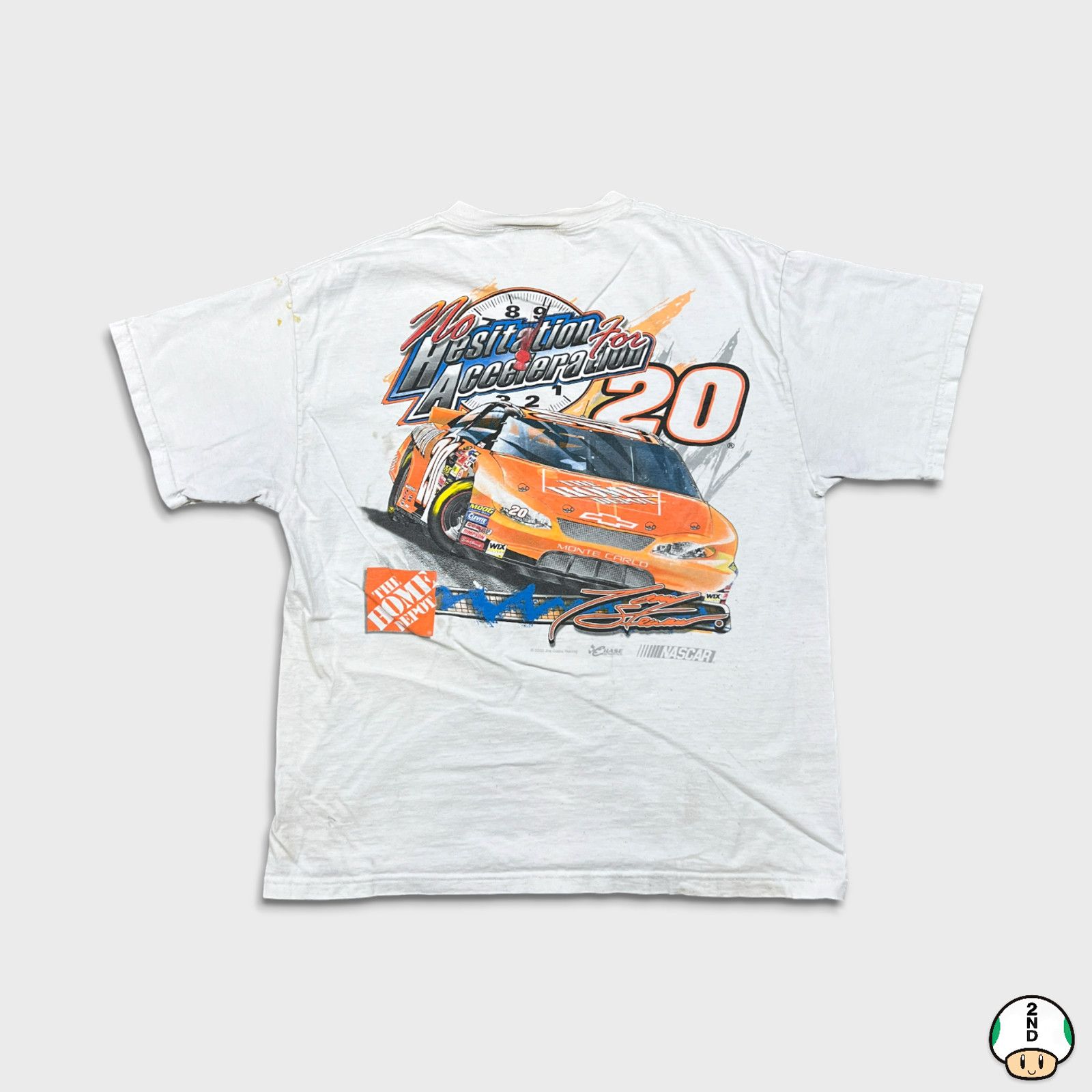 Chase Authentics × NASCAR × Vintage 2003 Chase Authenics T Shirt Medium Joe Gibbs Thrash NASCAR Size US M / EU 48-50 / 2 - 1 Thumbnail