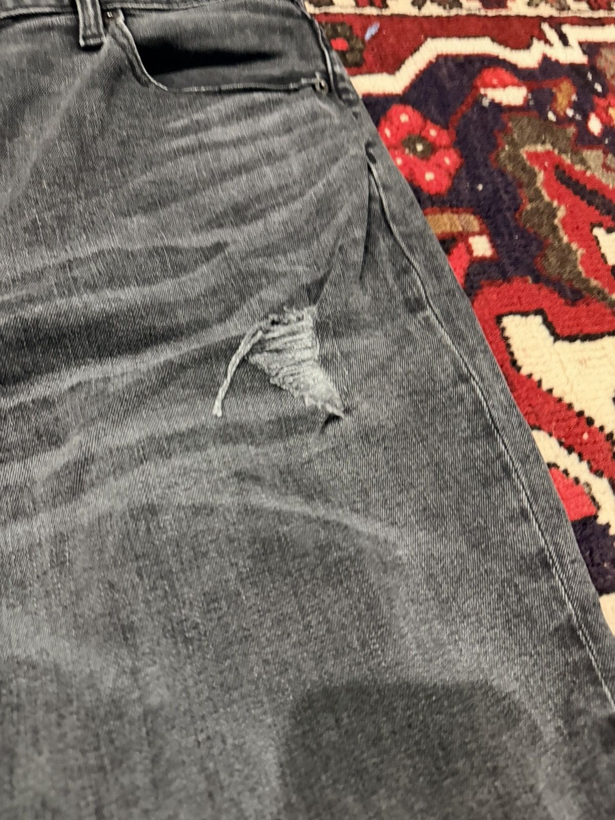 Japanese Brand GU Japanese Brand Distressed Regular Straight Jeans Size US 36 / EU 52 - 5 Thumbnail