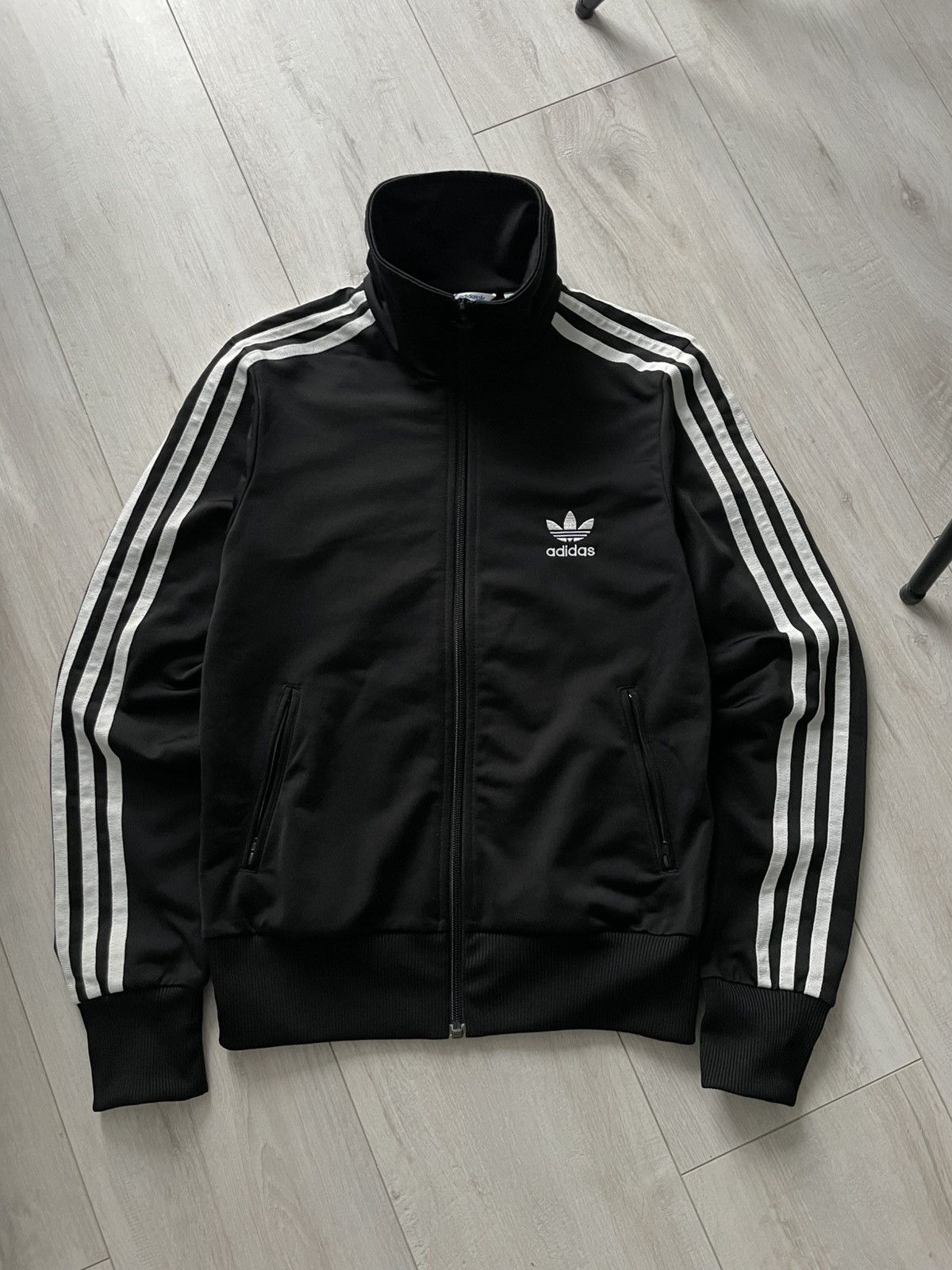 Adidas Vintage 00’s Adidas Firebird Track Jacket Y2K Black RARE Size XS / US 0-2 / IT 36-38 - 1 Thumbnail