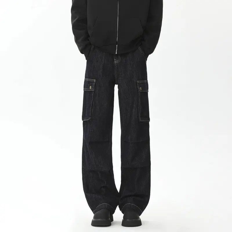Japanese Brand × Jean Retro loose straight pocket jeans Size US 32 / EU 48 - 6 Thumbnail