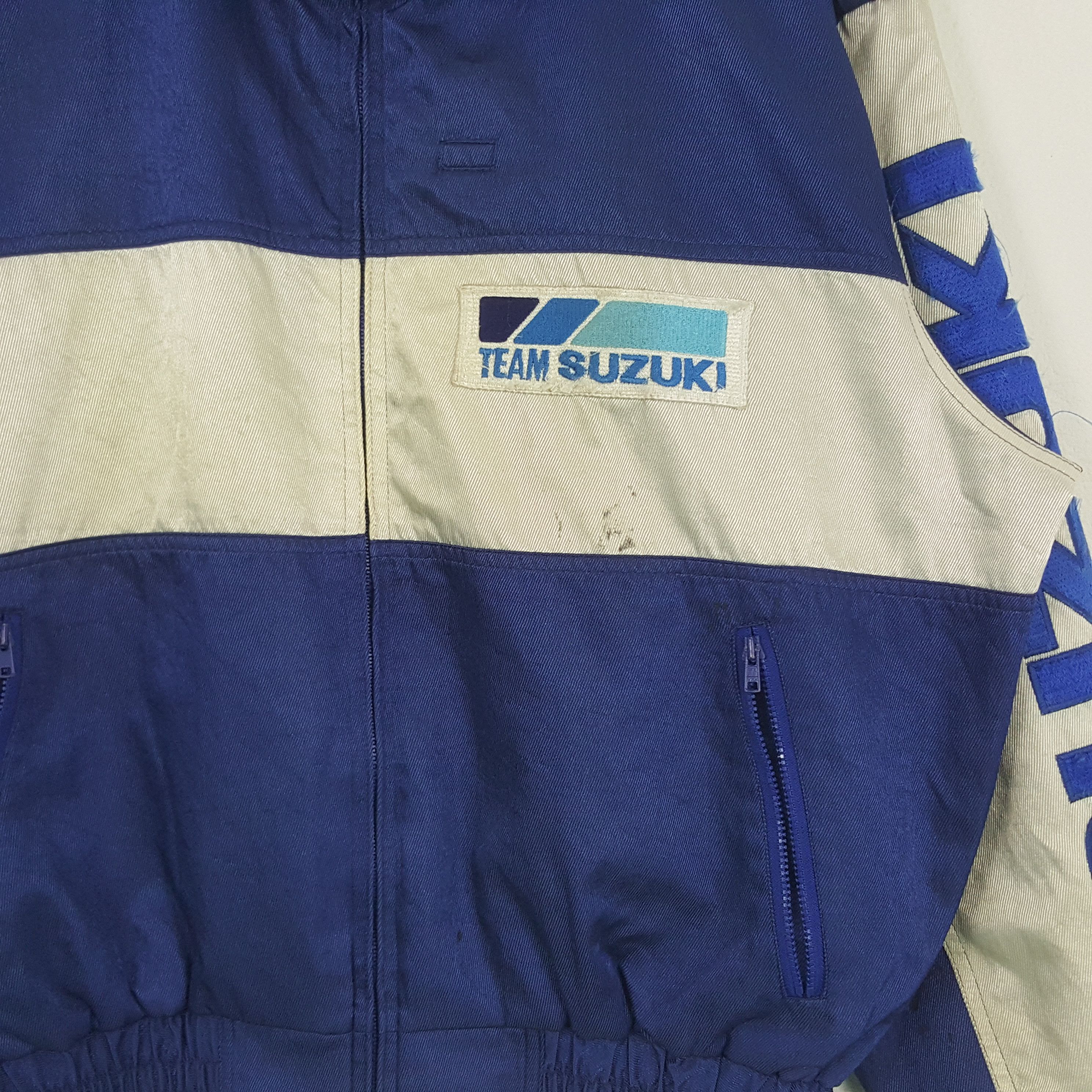 Japanese Brand × Vintage Vintage Team Suzuki Japanese Motorsports Racing Jacket Size US XL / EU 56 / 4 - 4 Thumbnail