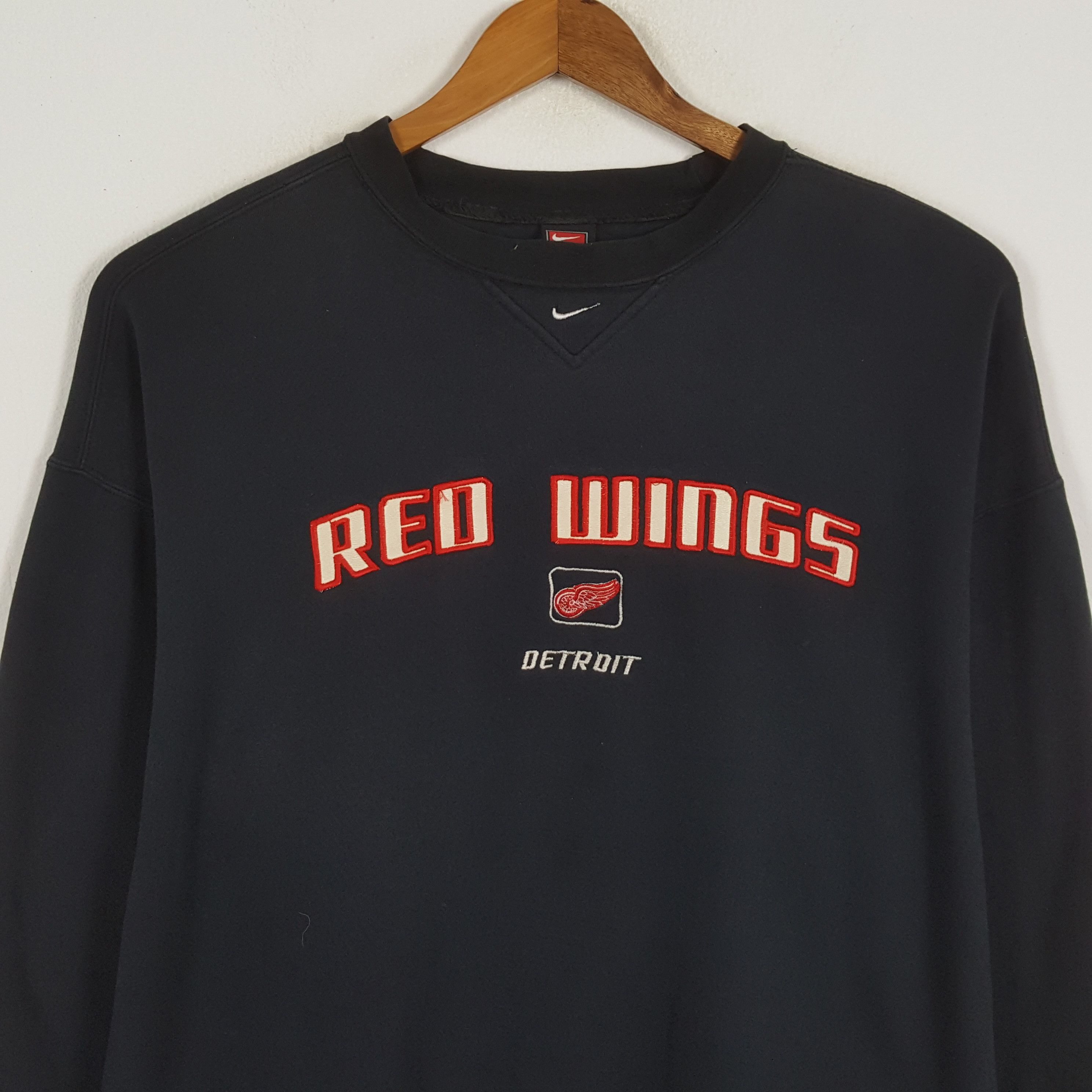 NHL × Nike × Vintage Vintage NIKE DETROIT RED WINGS Hockey Ice Team Sweatshirts Size US XL / EU 56 / 4 - 2 Thumbnail