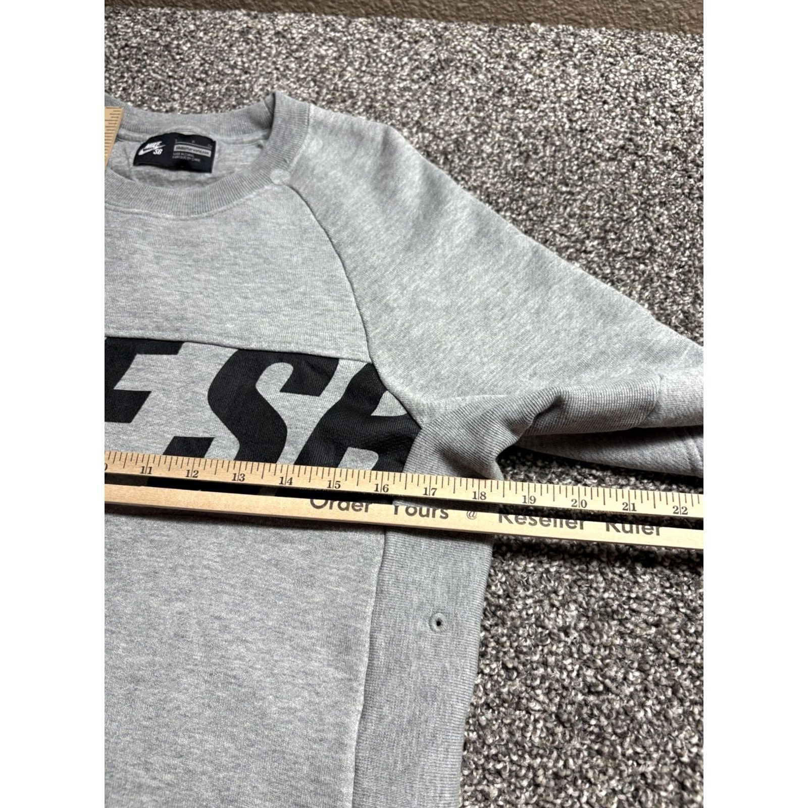 Nike Nike SB Everett Sweatshirt Mens Small Gray Motion Crew Heavyweight Size US S / EU 44-46 / 1 - 6 Thumbnail
