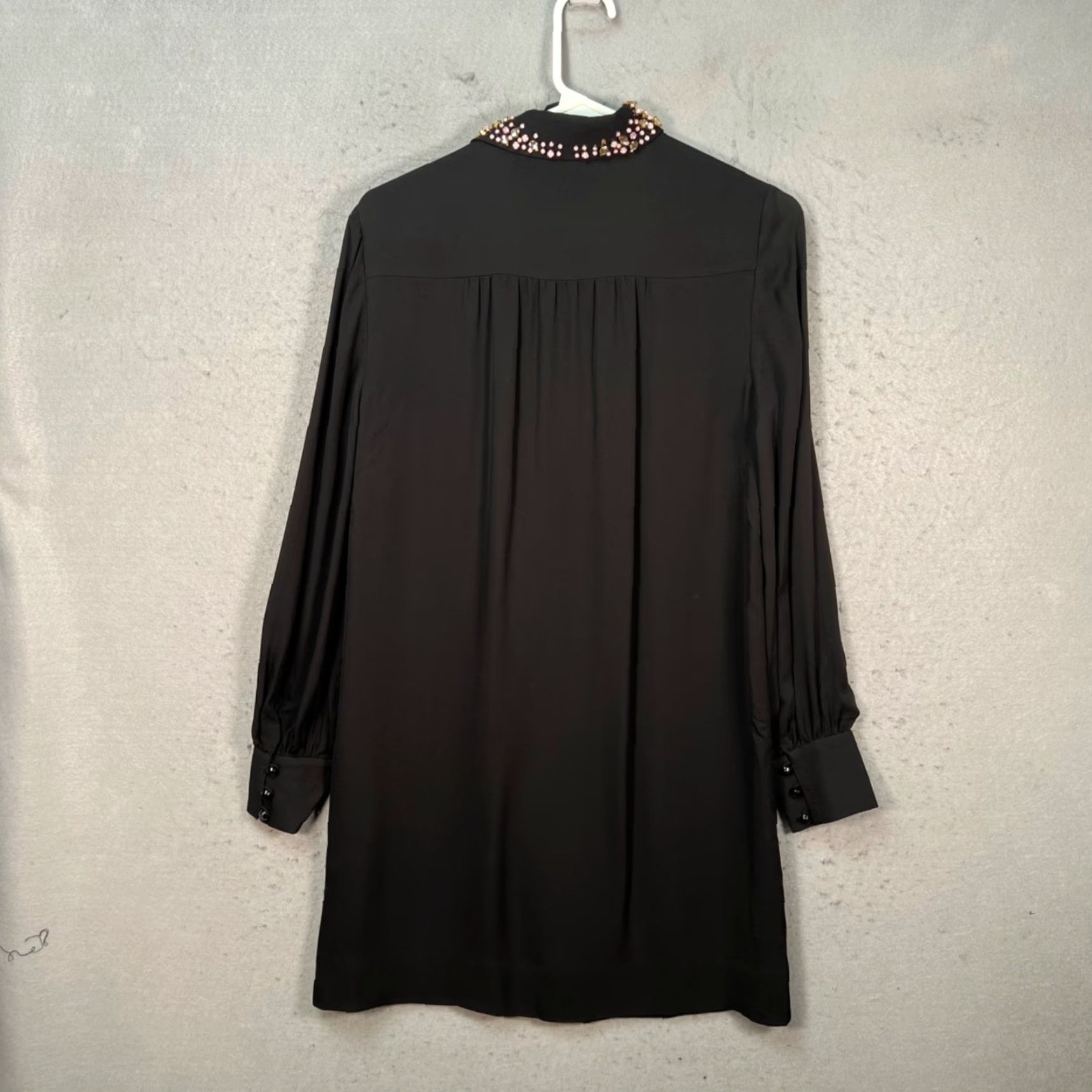 Madison Kate Spade Madison Ave Collection Black Embellished Silk Dress Womens Size 4 Dress Shirt? Size S / US 4 / IT 40 - 2 Thumbnail