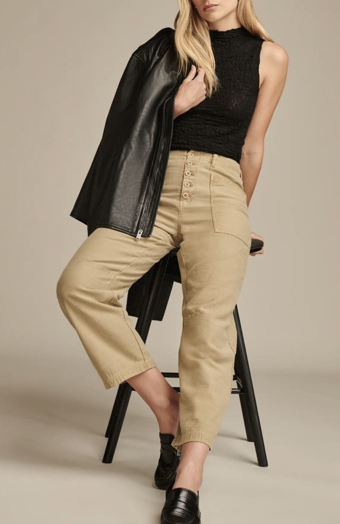 Lucky Brand Lucky Brand Olive High-Rise Pants Size 27" / US 4 / IT 40 - 2 Thumbnail