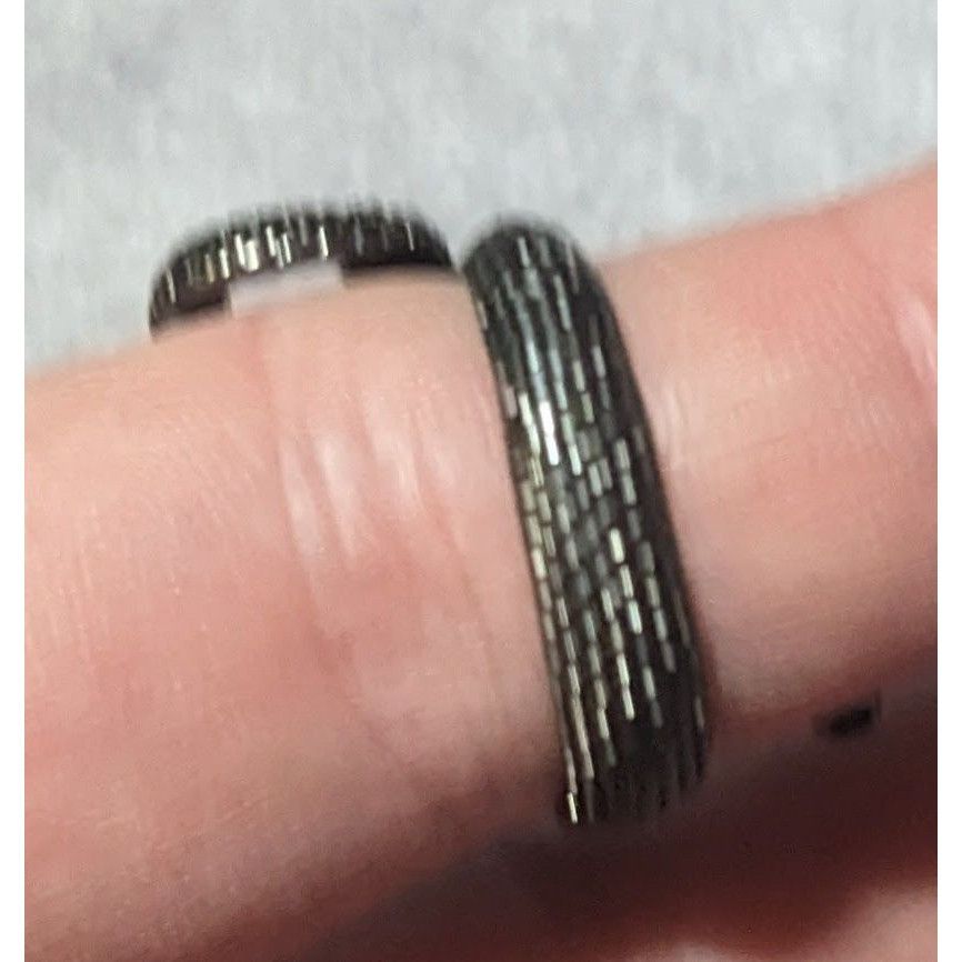 Other Gothic Gunmetal Tone Textured Snake Ring Size 5 1/2 Size ONE SIZE - 12 Thumbnail