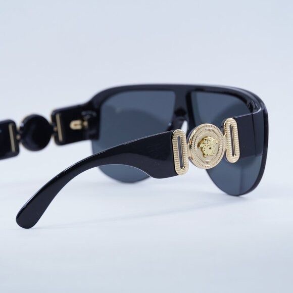 Versace Versace VE4391 GB1/87 Sunglasses Black Aviator Frame Size ONE SIZE - 6 Thumbnail