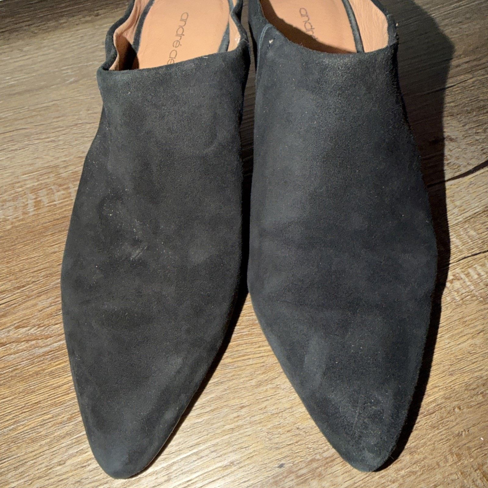 The Unbranded Brand Andre Assous Women's Black Slip On Heel Shoes Size 8 Size US 8 / IT 38 - 4 Thumbnail