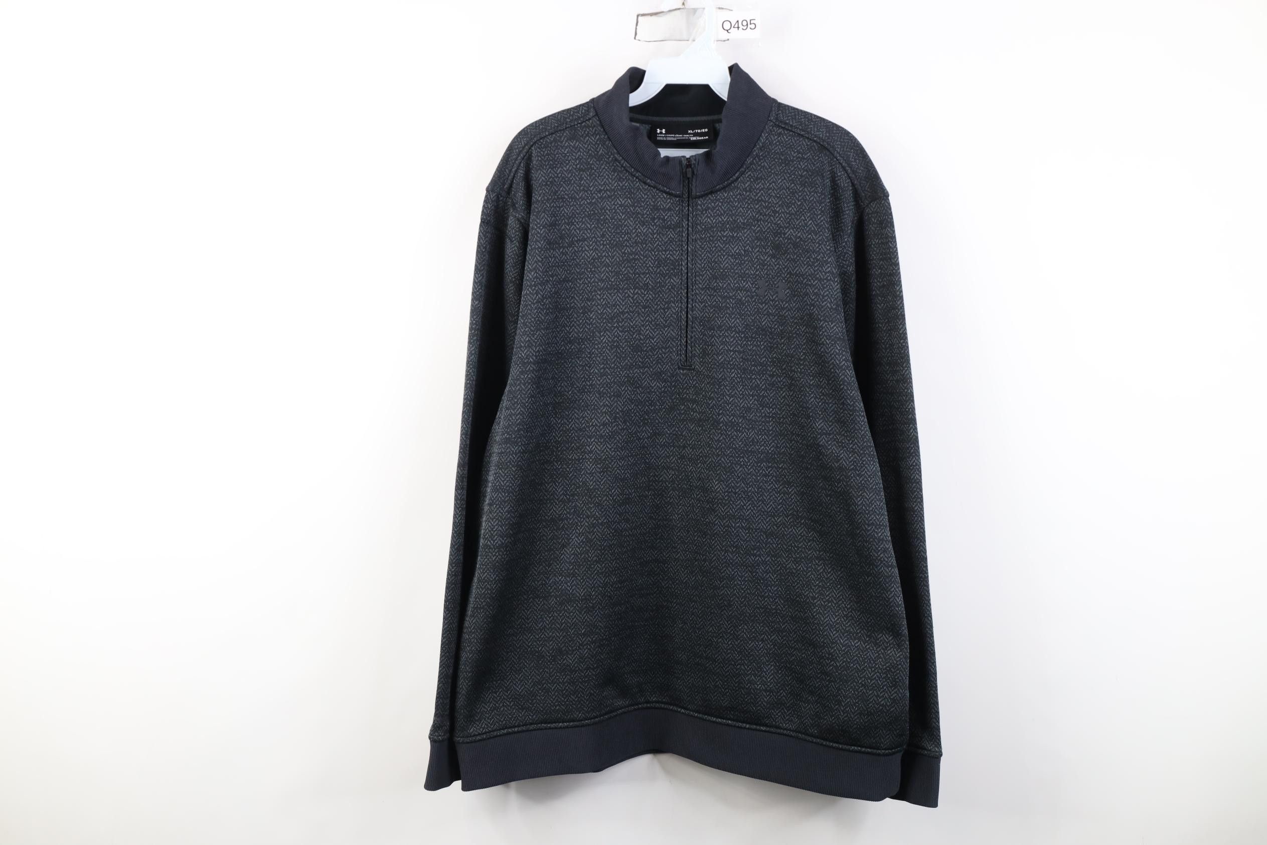 Under Armour Under Armour ColdGear Herringbone 1/4 Zip Pullover Sweater Size US XL / EU 56 / 4 - 1 Thumbnail