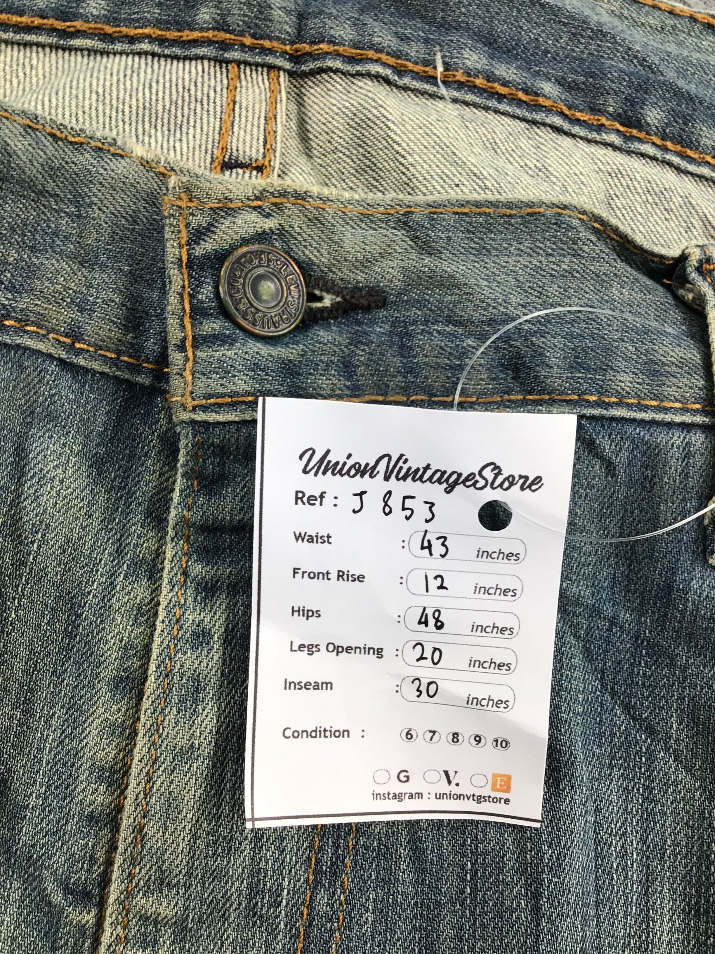 Levi's Vintage Levis Jeans Lot 559-J853 Size US 42 / EU 58 - 13 Thumbnail