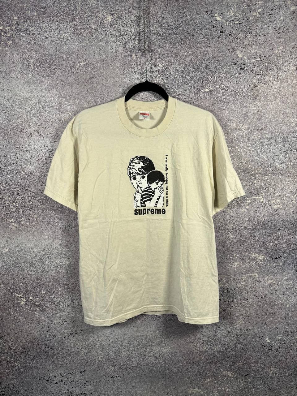 Supreme Supreme Freaking Out Tee Beige Medium Authentic Streetwear Size US M / EU 48-50 / 2 - 1 Thumbnail