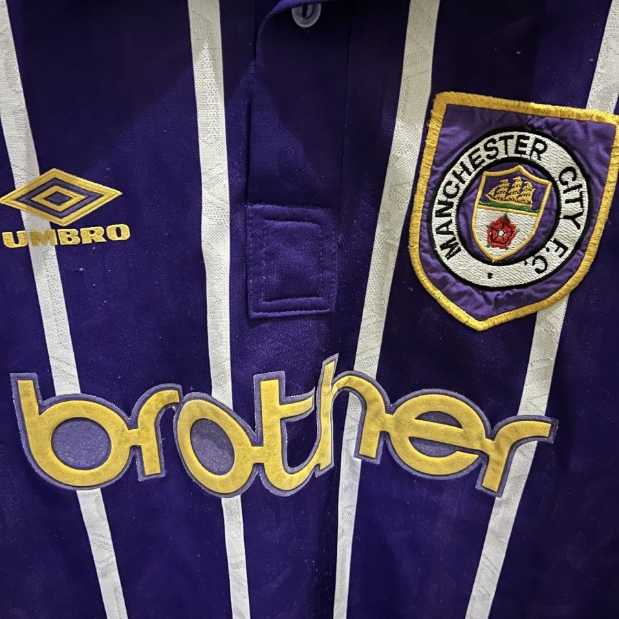 Umbro Manchester City Away Brother 1992/94 Size US S / EU 44-46 / 1 - 2 Thumbnail