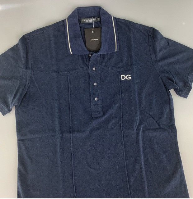 Dolce & Gabbana Dolce & Gabbana 🇮🇹 blue logo resort polo shirt XL NWT Size US XL / EU 56 / 4 - 7 Thumbnail