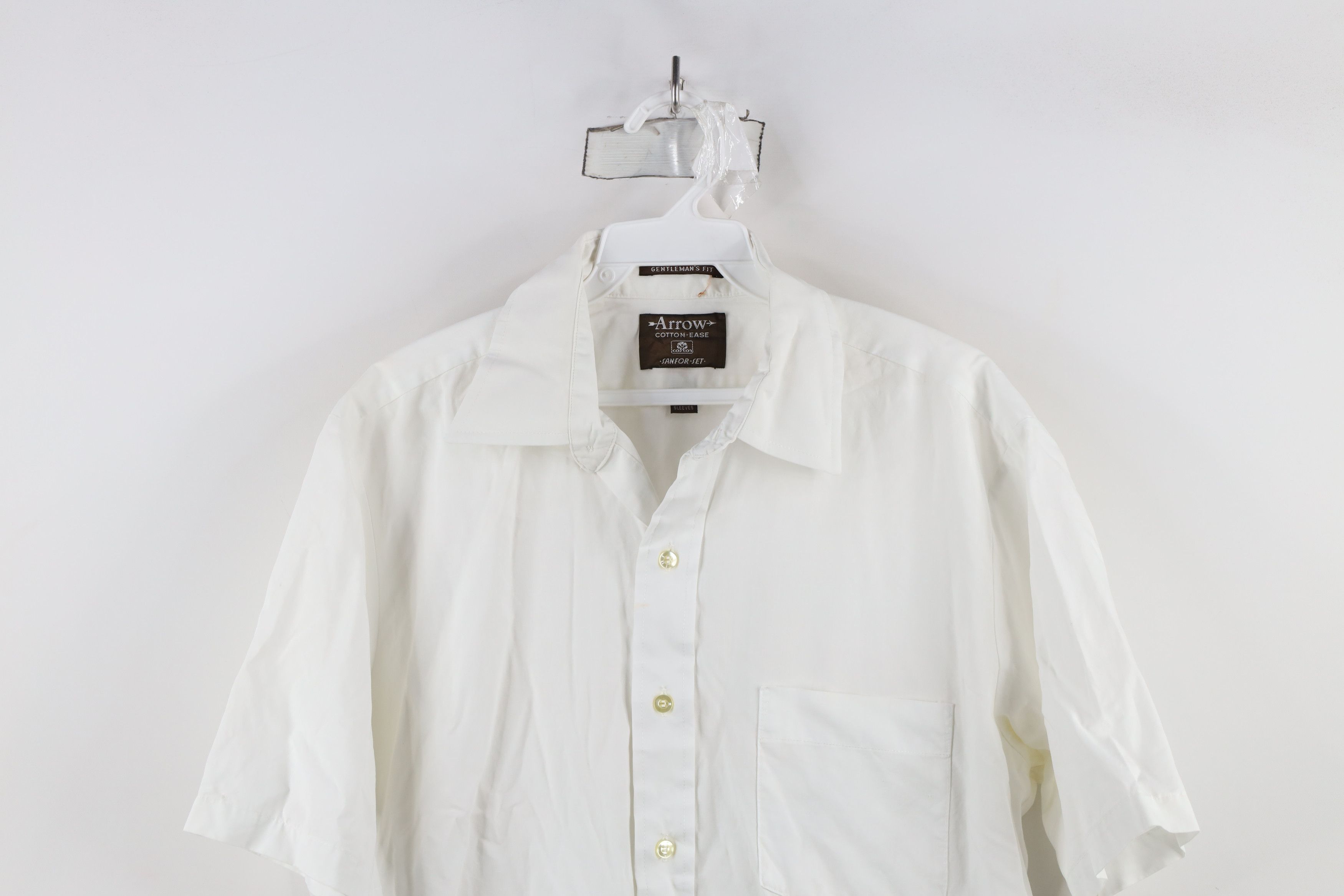 Vintage Vintage 60s 70s Streetwear Cotton Short Sleeve Button Shirt Size US M / EU 48-50 / 2 - 2 Thumbnail