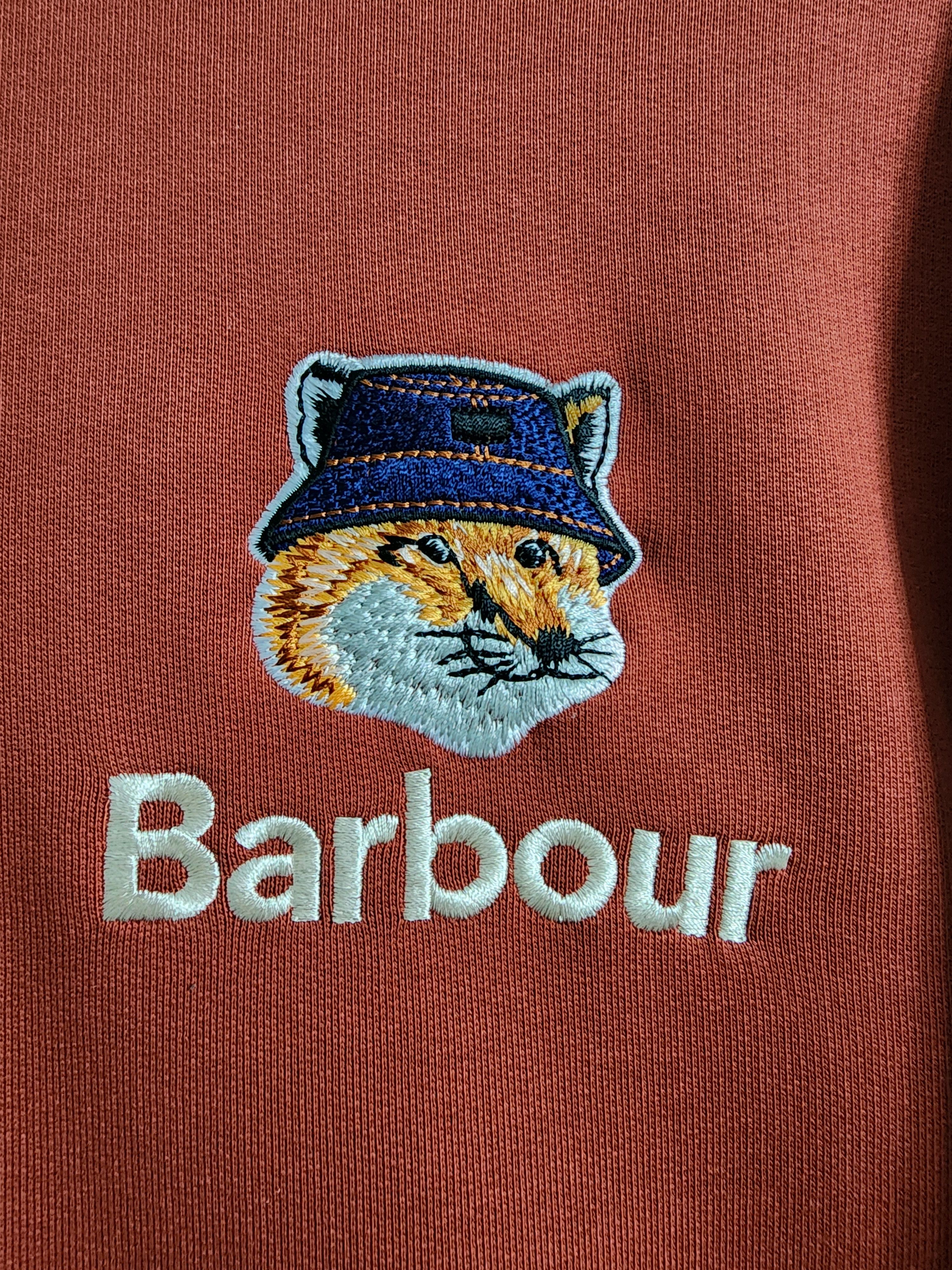 Maison Kitsune Barbour x Maison Kitsune Fox Head Hoodie Size US XL / EU 56 / 4 - 3 Thumbnail