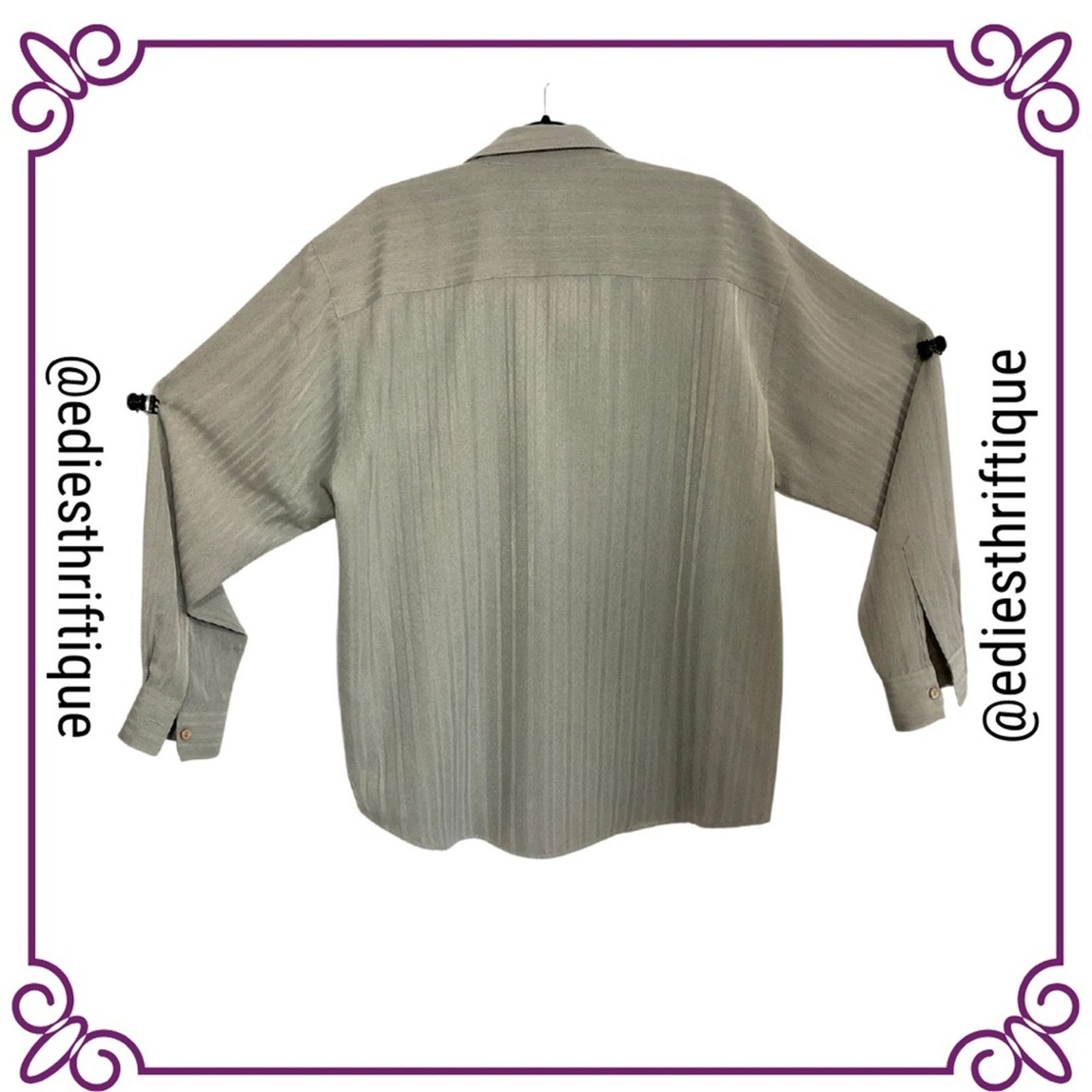 Bc Ethic BC Ethic Gray Ghost Stripes Button Up Long Sleeve Shirt XL Size US XL / EU 56 / 4 - 3 Thumbnail