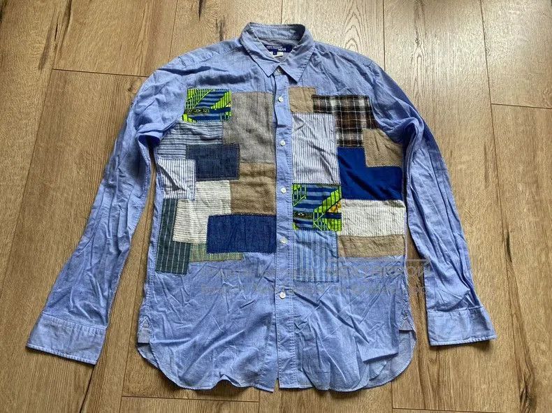Junya Watanabe Junya Watanabe Patchwork Summer Shirt. Size US XL / EU 56 / 4 - 1 Thumbnail