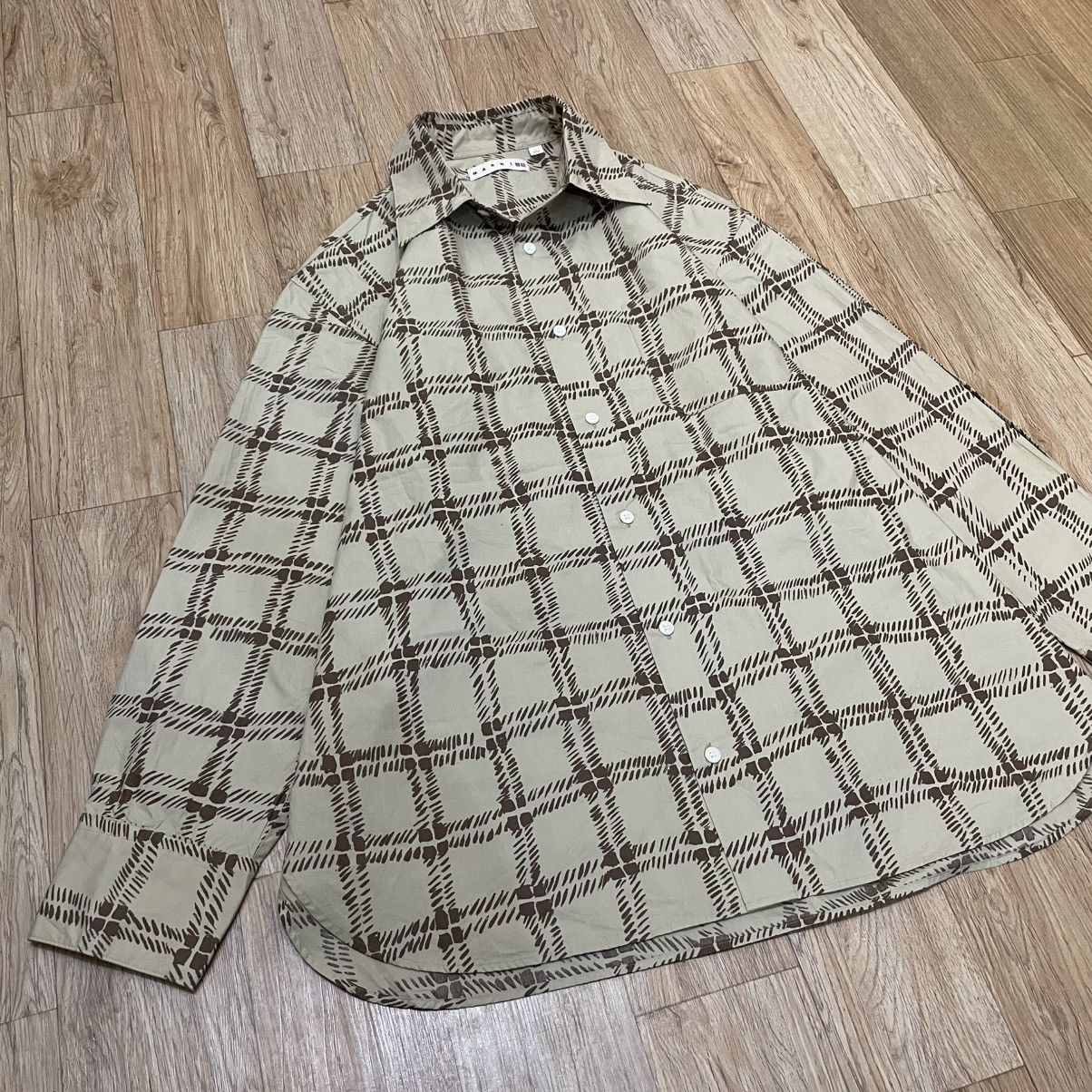 Marni Marni Uniqlo Pattern Button Up Shirt Size US L / EU 52-54 / 3 - 2 Thumbnail