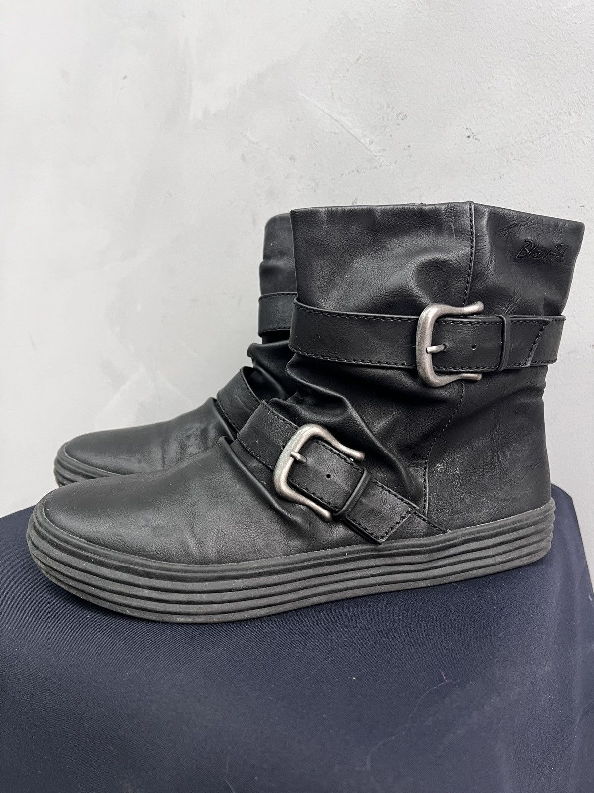 ASH Opium belted leather gothic boots rick owens style japanese Size US 7 / EU 40 - 6 Thumbnail