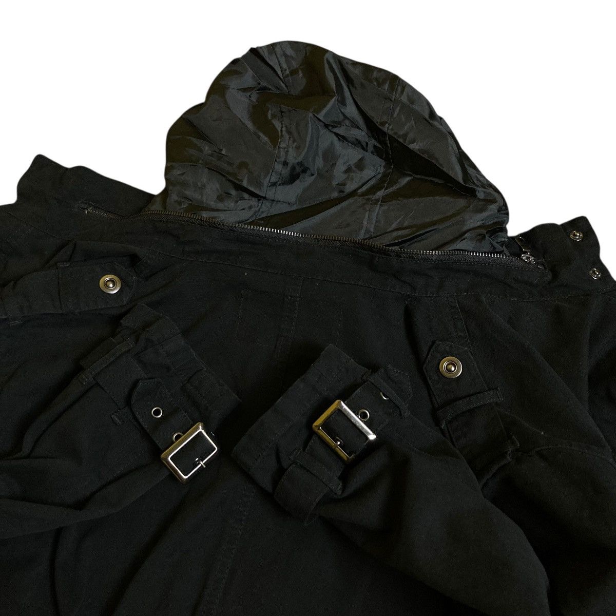 If Six Was Nine 🇯🇵 ROUSHATTE BONDAGE PUNK GOTHIC BUTTON UP FULL ZIP JACKET Size US L / EU 52-54 / 3 - 14 Thumbnail