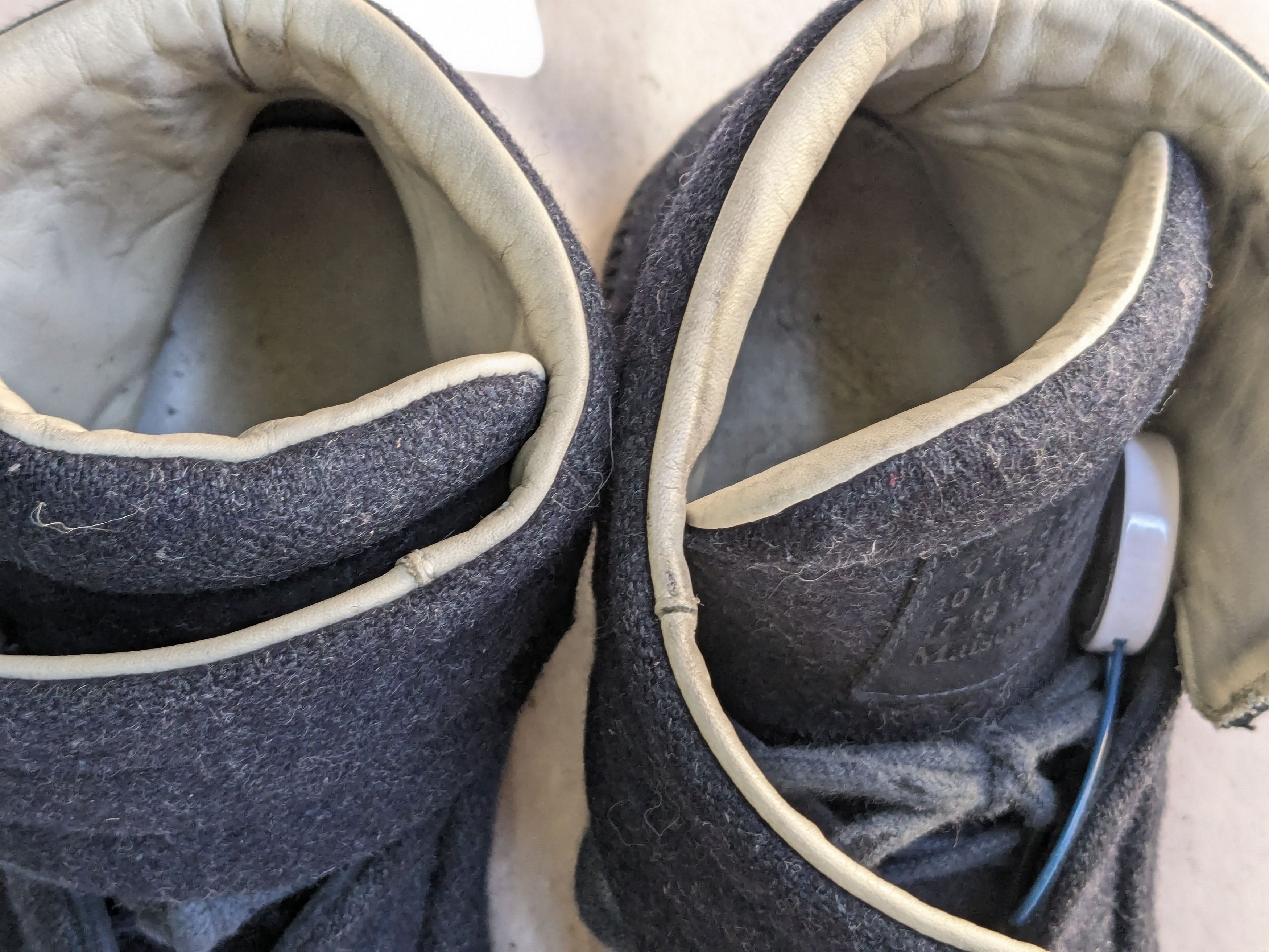 Maison Margiela Maison Margiela Future Navy Blue 8 41 Wool High Tops Size US 8 / EU 41 - 7 Thumbnail