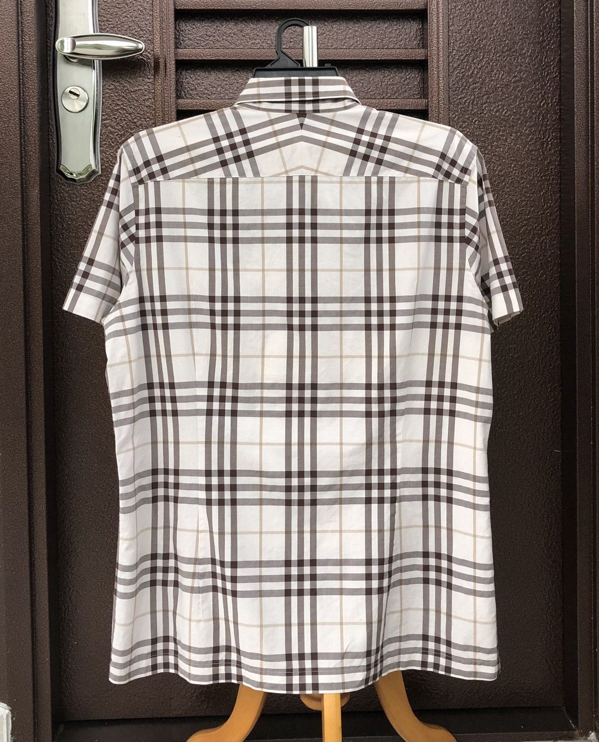 Burberry Burberry Checked Cotton Novacheck Short Sleeves Size US L / EU 52-54 / 3 - 8 Thumbnail