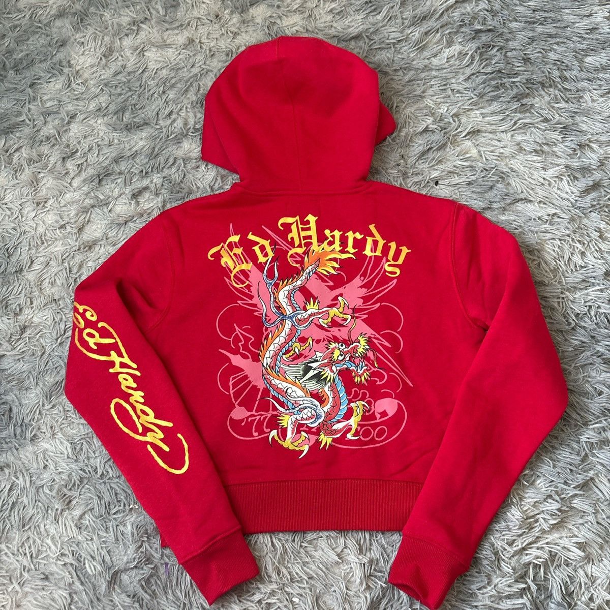 Ed Hardy Ed Hardy red full-zip hoodie Size S / US 4 / IT 40 - 5 Thumbnail