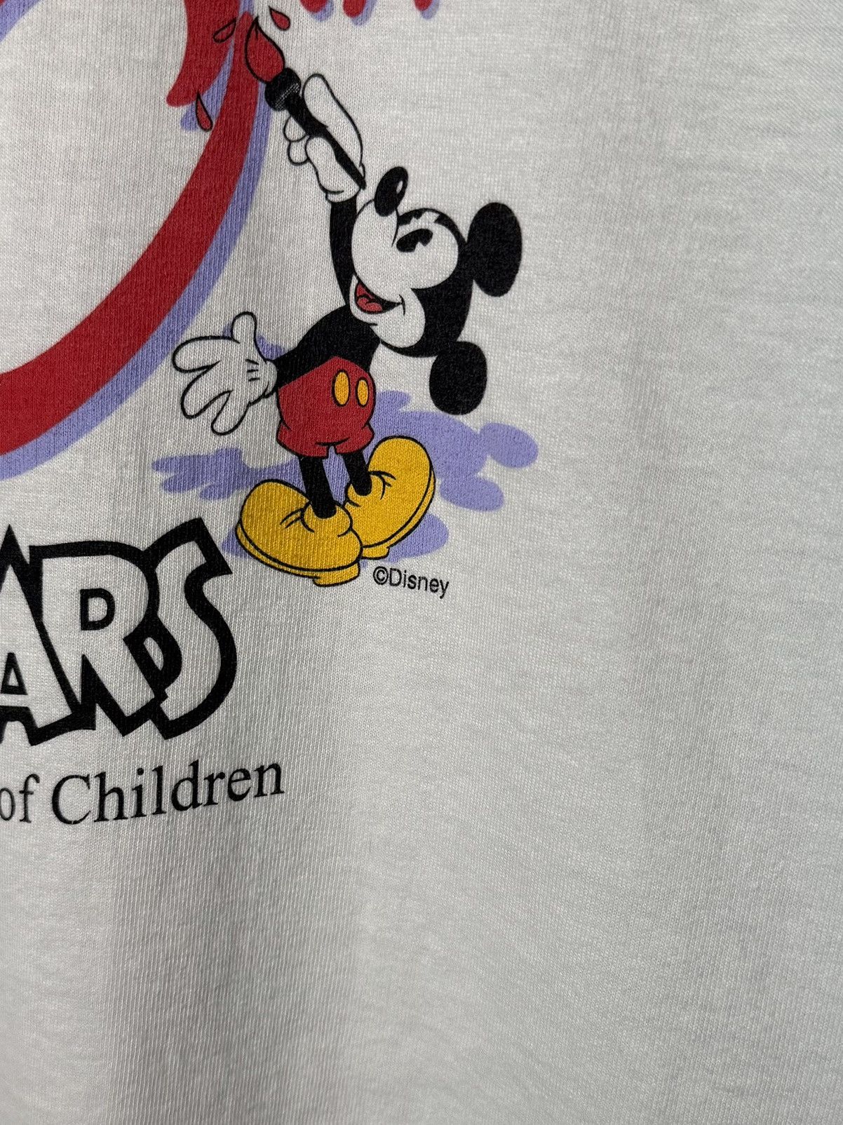 Disney Vintage 2001 Walt Disney 'VoluntEARS' T-Shirt, Size L, White Size US L / EU 52-54 / 3 - 6 Thumbnail