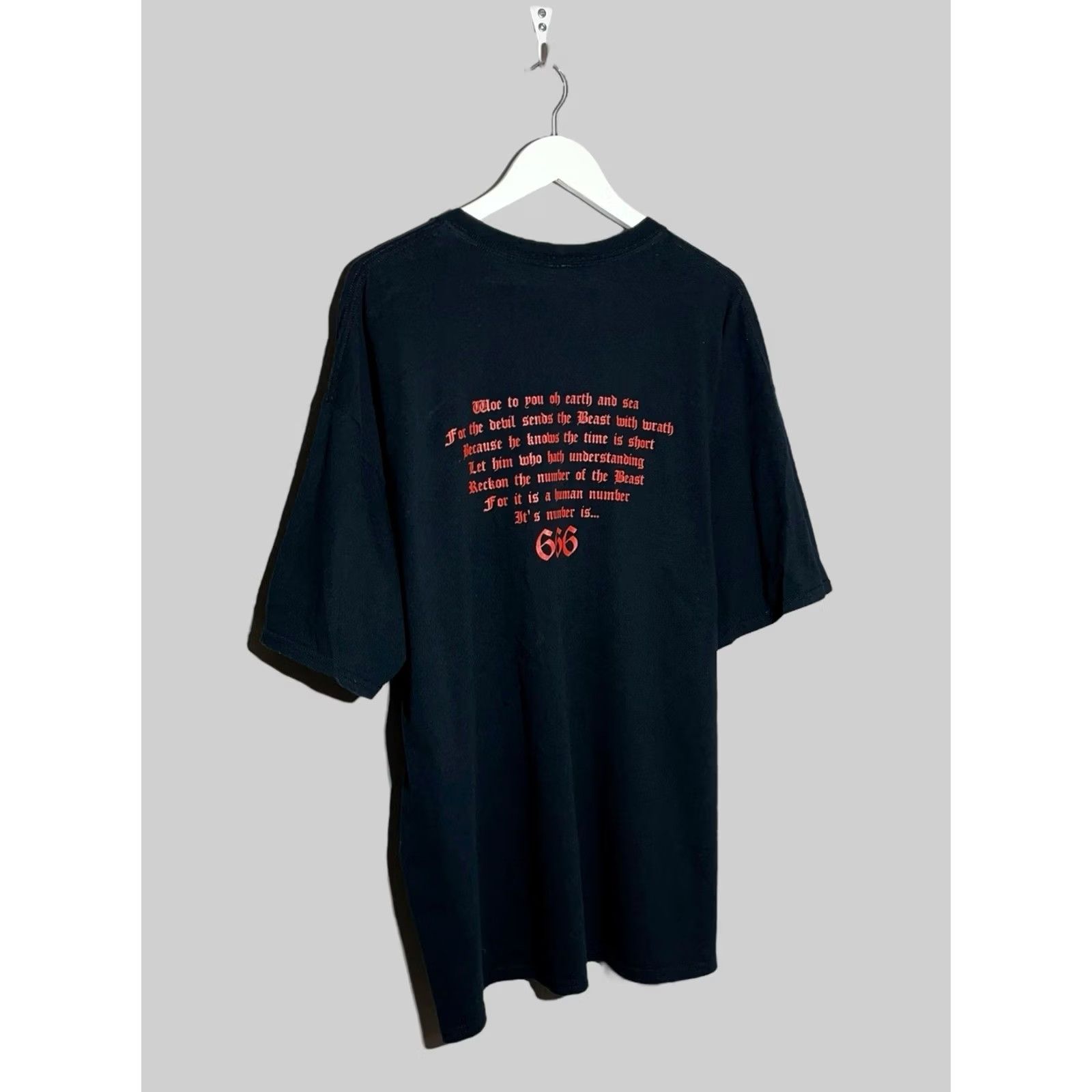 Vintage VINTAGE Iron Maiden T-Shirt 2XL Black Cotton Graphic Print Crew Neck Short Sleeve Mens Rock Band 2003 The Number Of The Beast Size US XXL / EU 58 / 5 - 7 Thumbnail
