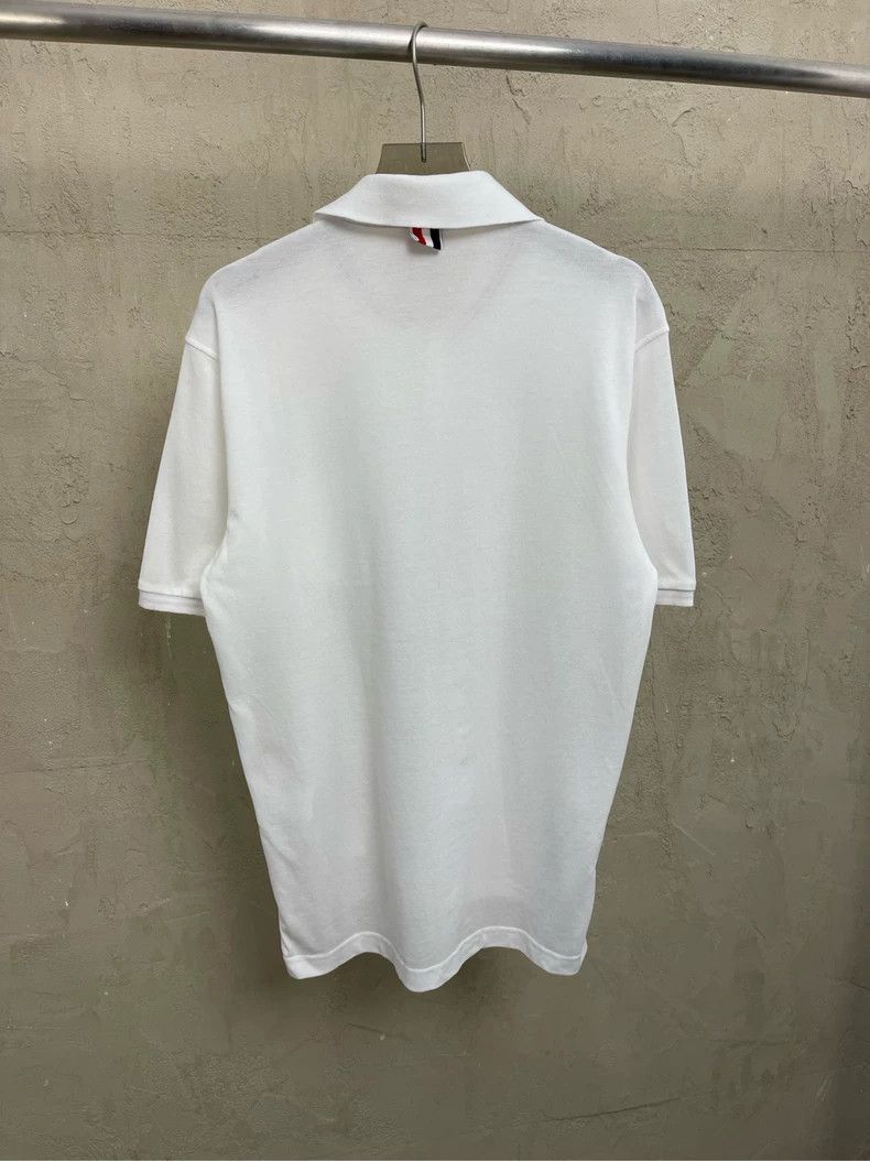 Thom Browne Thom Browne White pocketed polo collar short sleeves Size US S / EU 44-46 / 1 - 2 Thumbnail