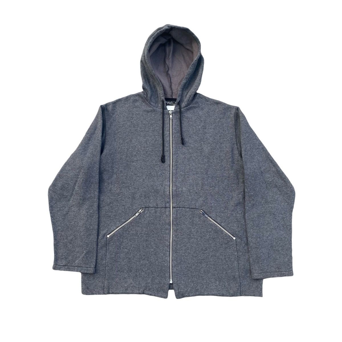 agnes b. Minimalist Grey Hoodie Size US L / EU 52-54 / 3 - 1 Thumbnail