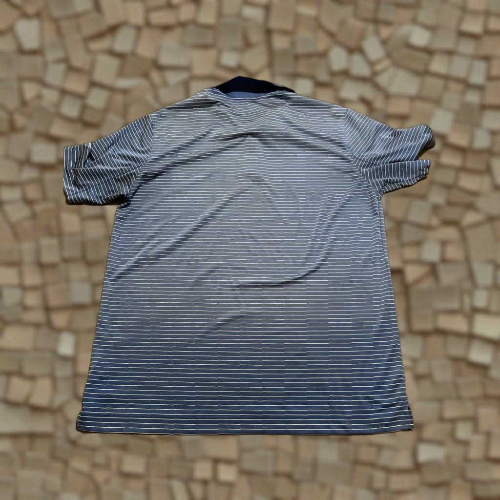 Nike Nike Golf Shirt Men’s Large Blue Striped Polo Size US L / EU 52-54 / 3 - 1 Thumbnail