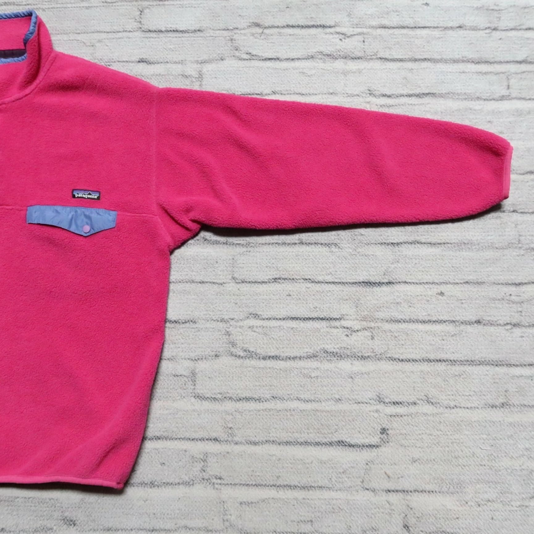 Patagonia VINTAGE Patagonia Synchilla Snap-T Pullover Fleece Mens L Pink Pullover Snap-T Vintage Patagonia Synchilla Pullover Fleece L Mens Pink Size US L / EU 52-54 / 3 - 5 Thumbnail