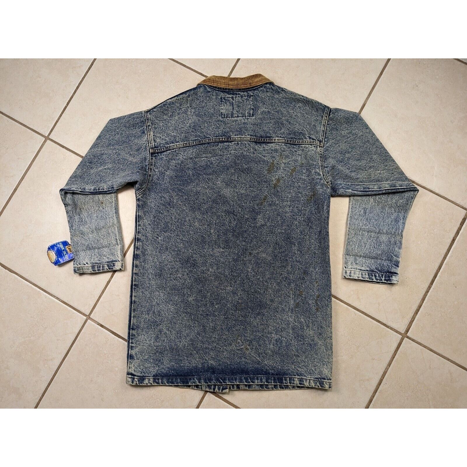 Lee Vtg NWT Lee Denim Rider Jacket Long Railroad Farm Chore Coat Size US M / EU 48-50 / 2 - 18 Thumbnail