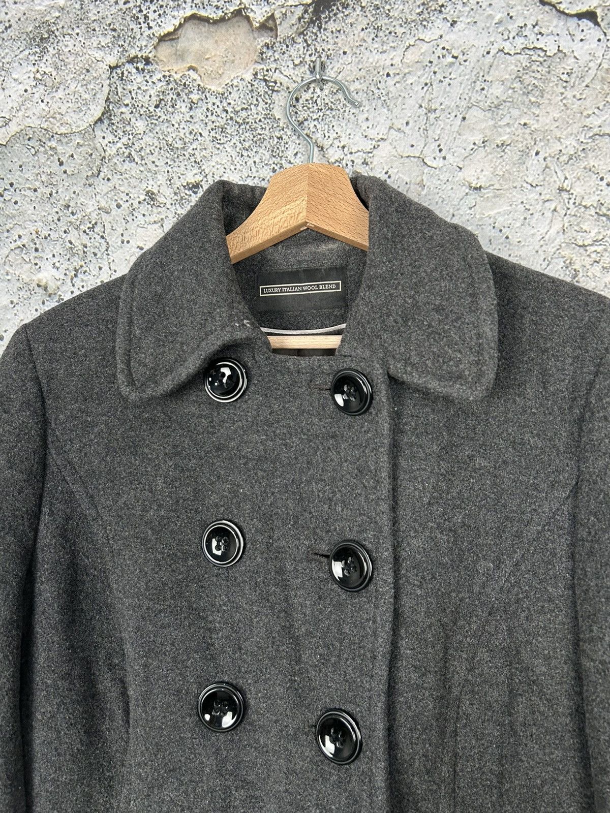 Vintage Vintage Wool Grey Coat Avant Garde Japanese Alternative Size US L / EU 52-54 / 3 - 3 Thumbnail