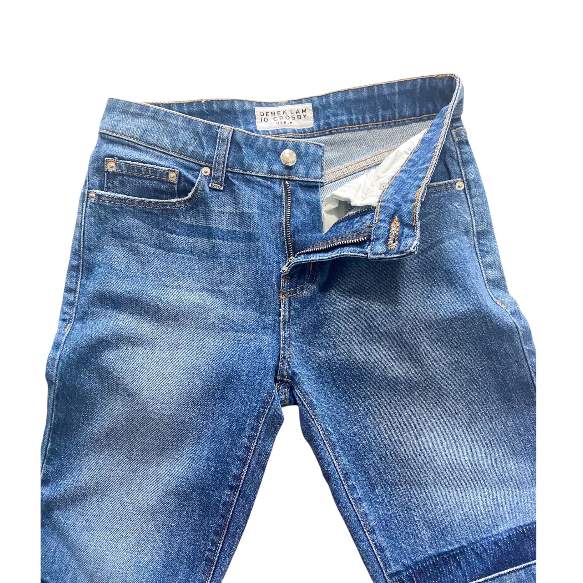 Derek Lam 10 Crosby Derek Lam 10 Crosby Mid Rise Authentic Devi Skinny Blue Jean Size 27" / US 4 / IT 40 - 8 Thumbnail