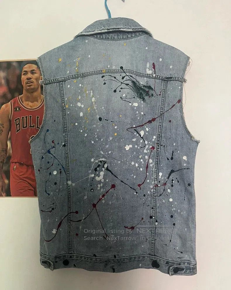 Number (N)ine Number (N)ine 06ss Ink Denim Vest. Size US M / EU 48-50 / 2 - 4 Thumbnail