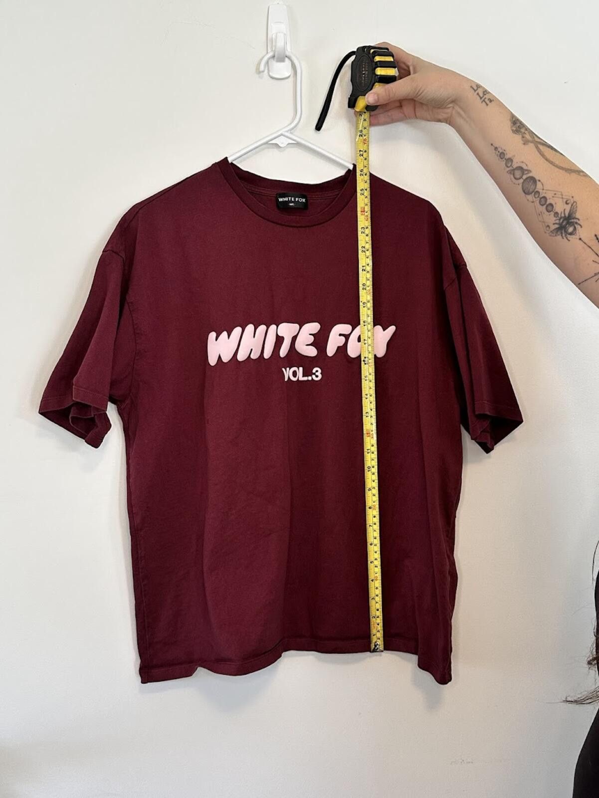 Other White Fox Boutique Offstage Oversized T "Red Velvet" Sz M/L Size L / US 10 / IT 46 - 7 Thumbnail