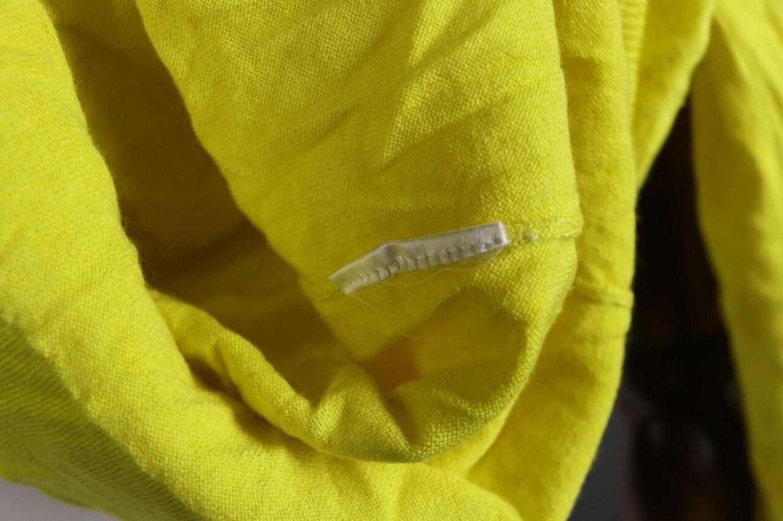 Designer Marc Cain Sports Yellow Knit Relaxed Sweater Size L Size L / US 10 / IT 46 - 8 Thumbnail