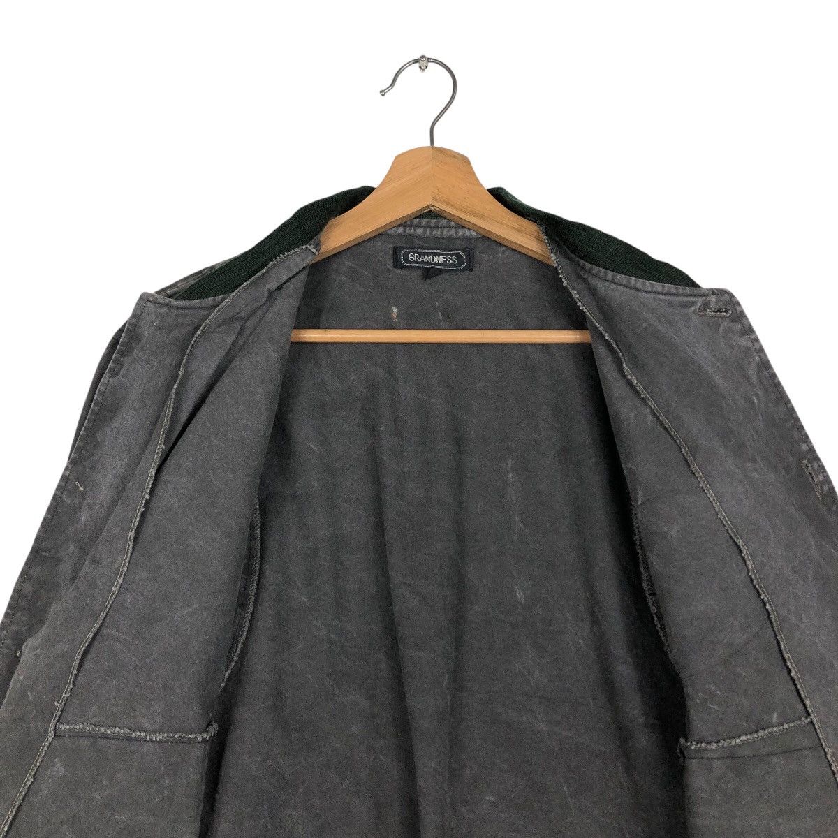Japanese Brand × Vintage 📌Vintage Chore Bomber Jacket Grandness Big Logo Biker Wear Size US M / EU 48-50 / 2 - 15 Thumbnail