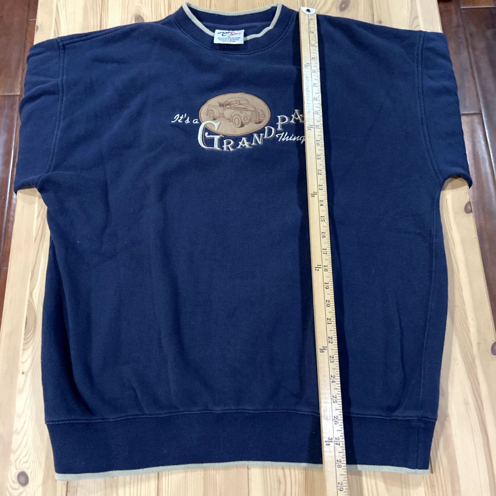 Vintage VINTAGE Men’s Sweatshirt It’s A Grandpa Thing Truck XL Blue Crew Neck Pullover Long Sleeve Mens Size US XL / EU 56 / 4 - 6 Thumbnail