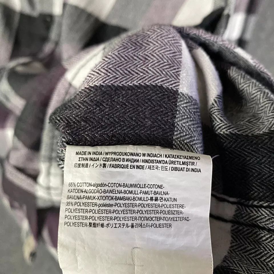 Vans Vans Shirt Men's Large Button Up Check Purple Long Sleeve Size US L / EU 52-54 / 3 - 7 Thumbnail