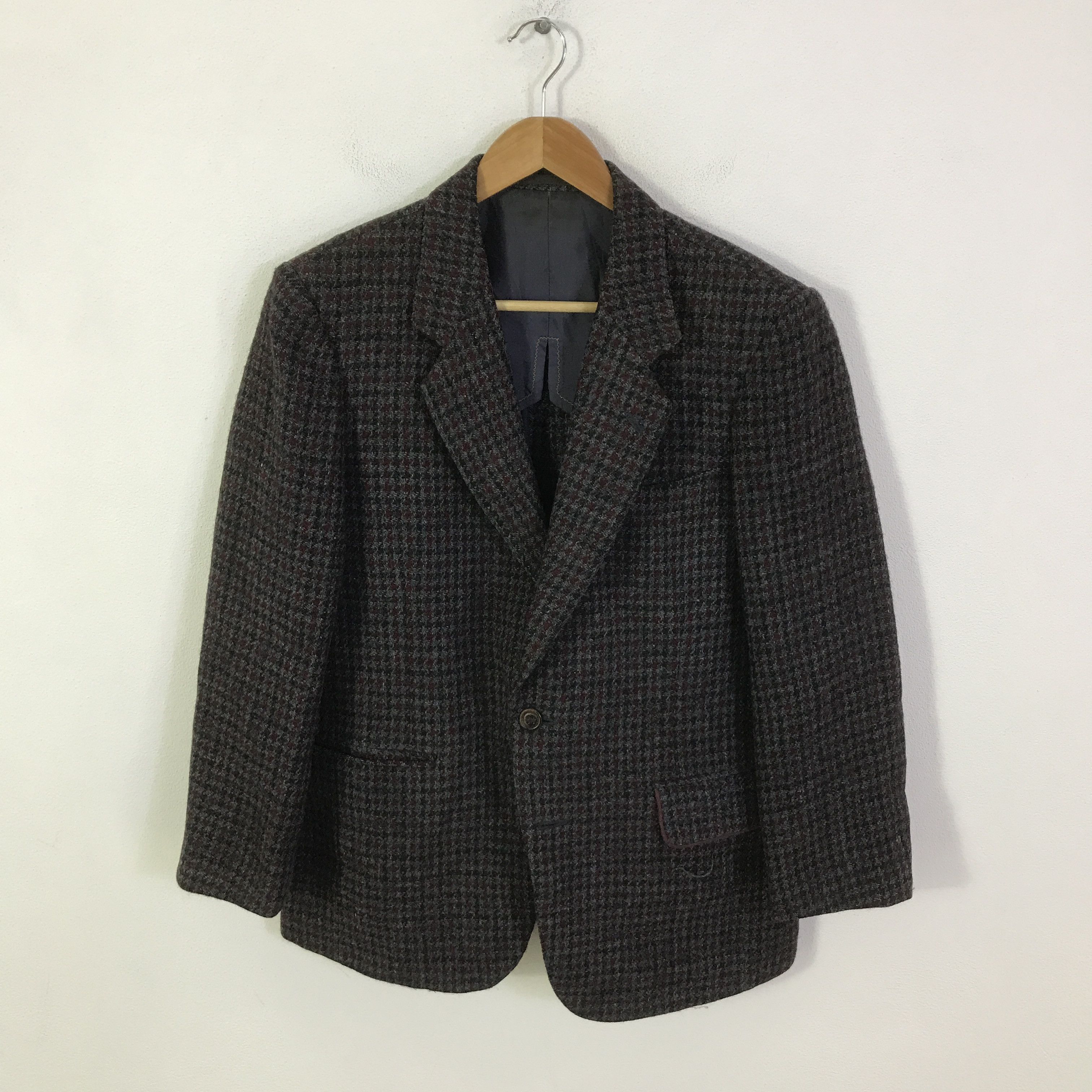 Harris Tweed harris tweed Classic Wool Blazer Coat jacket K115B18 Size US M / EU 48-50 / 2 - 1 Thumbnail